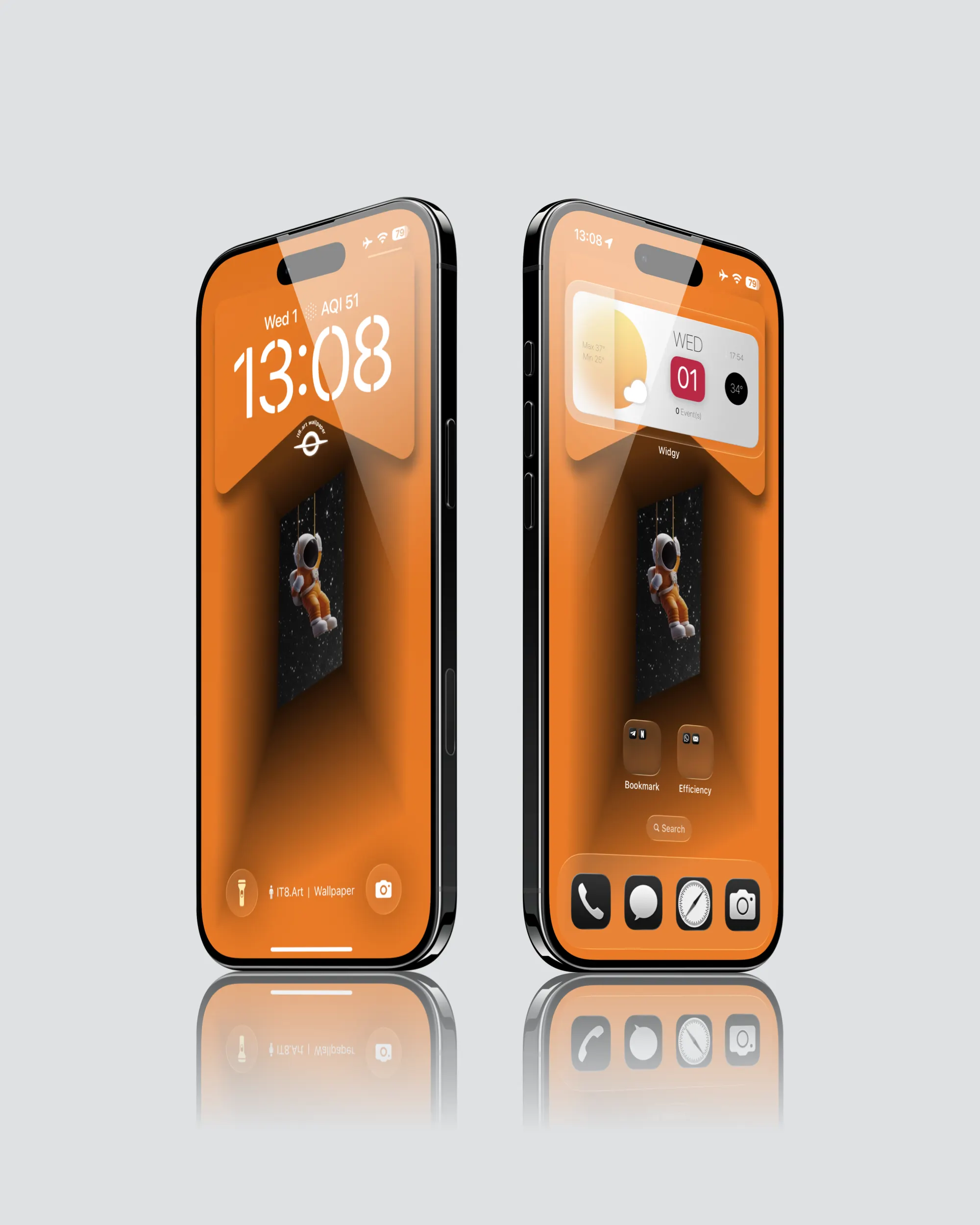 3D Astronaut Illusion iPhone Wallpaper Pack