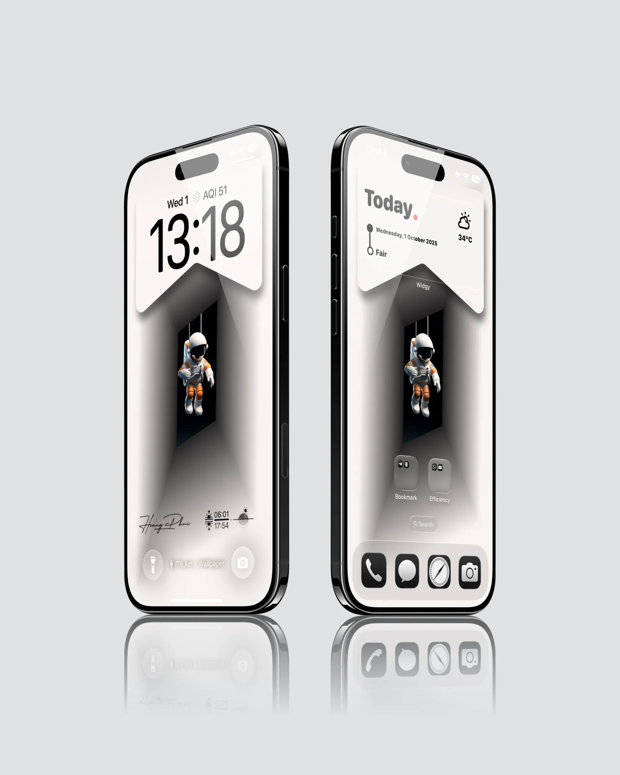 3D Astronaut Illusion iPhone Wallpaper Pack - Image 2