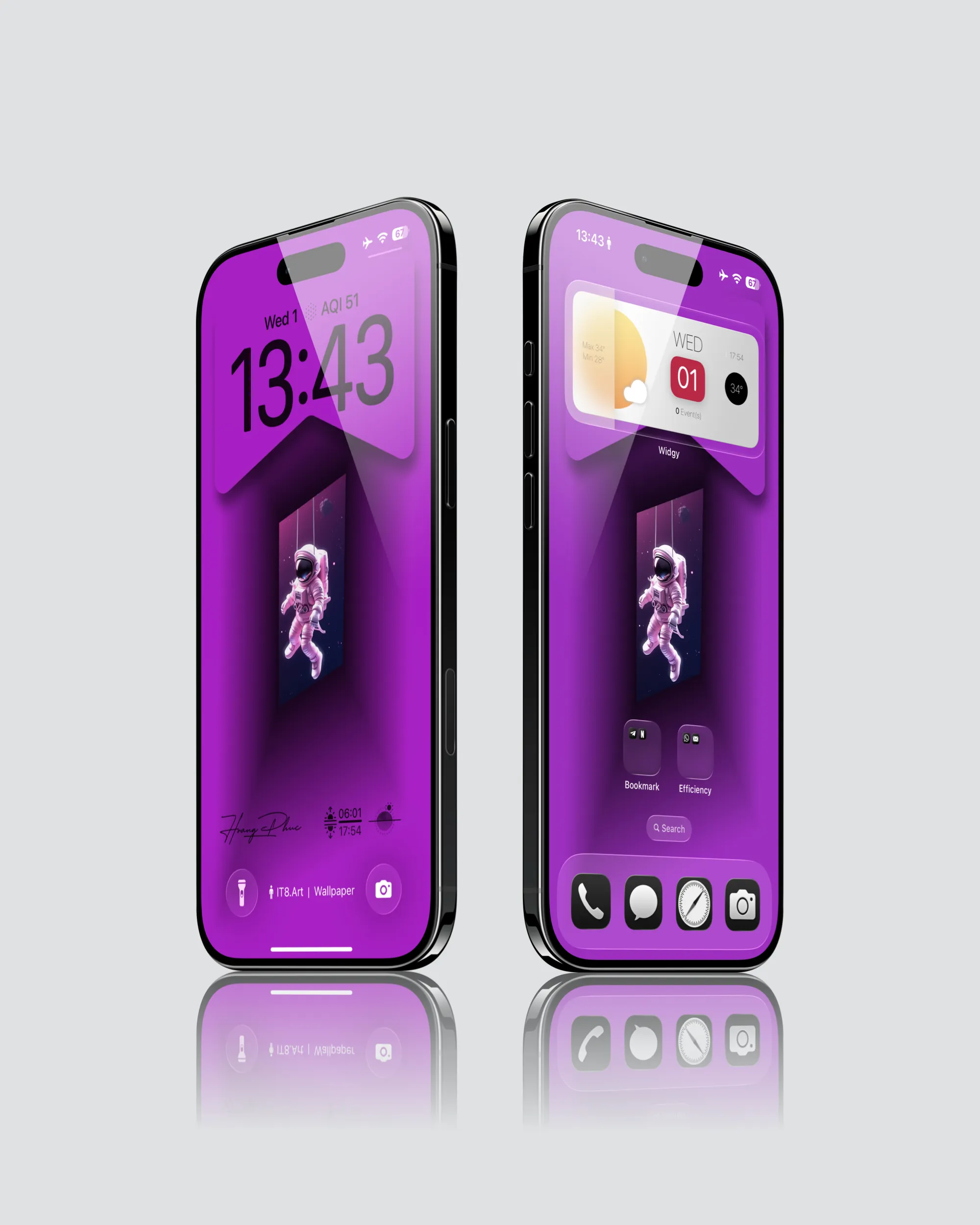3D Astronaut Illusion iPhone Wallpaper Pack - Image 4