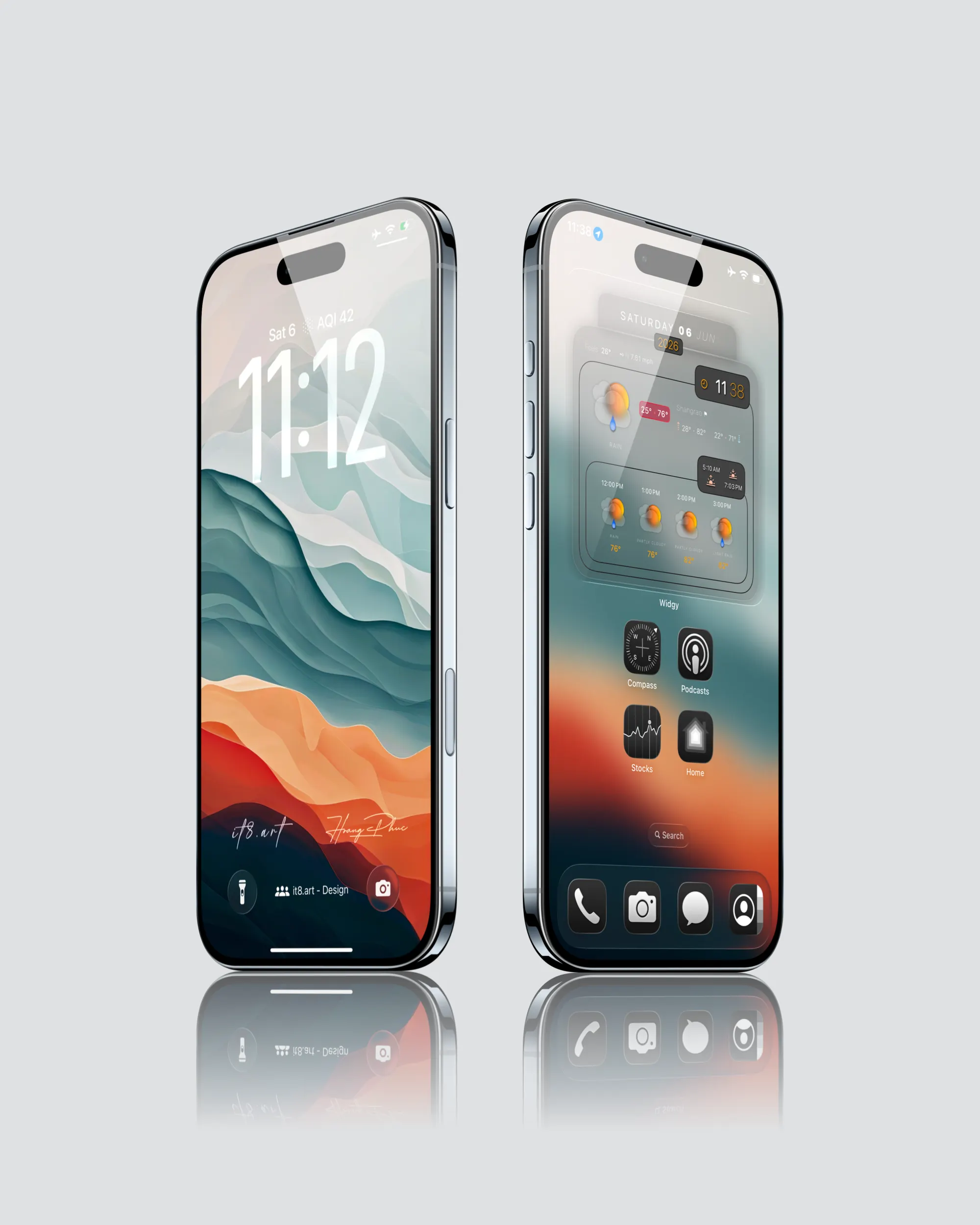 Abstract Minimalist iPhone Wallpaper Bundle