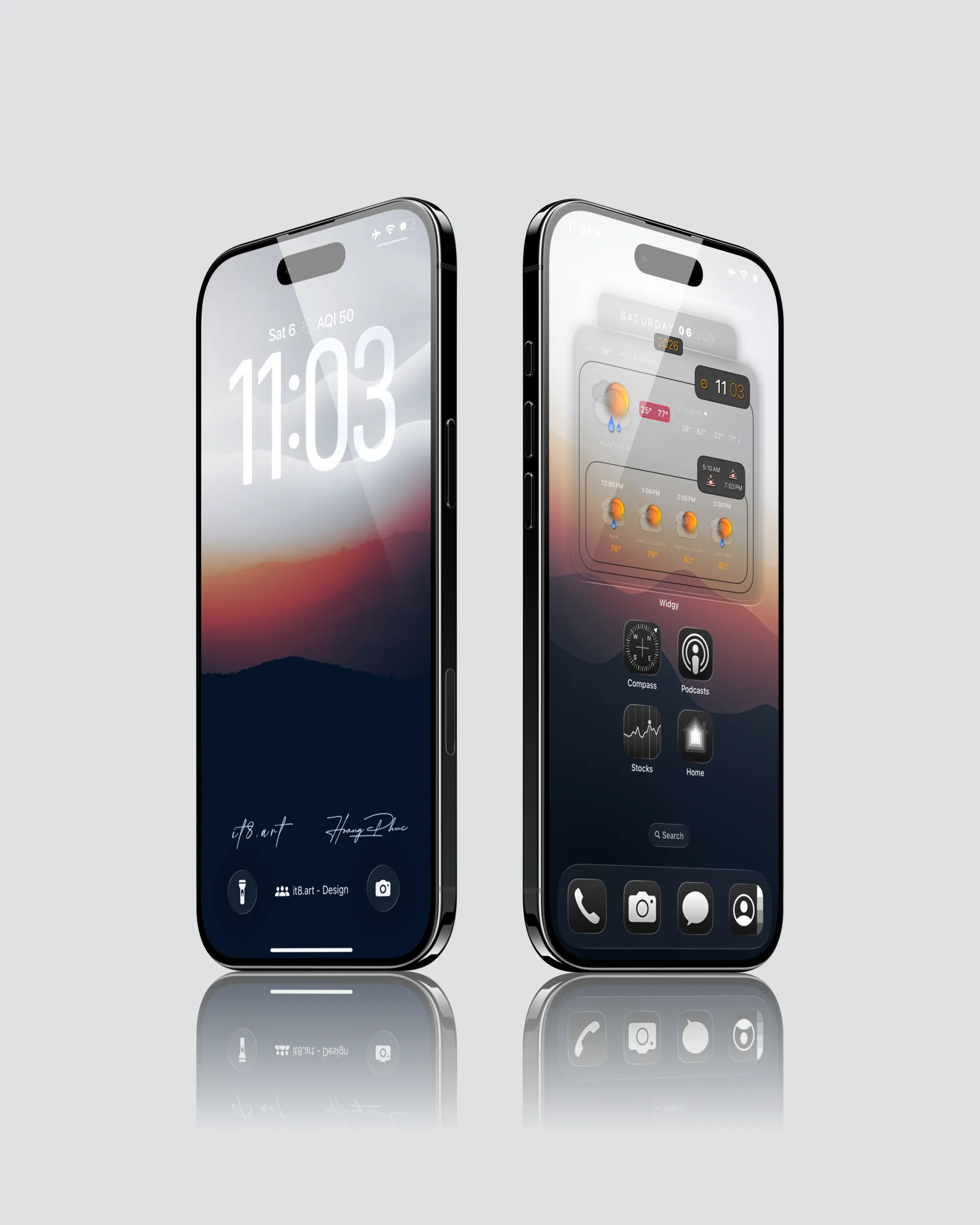 Abstract Minimalist iPhone Wallpaper Bundle - Image 2