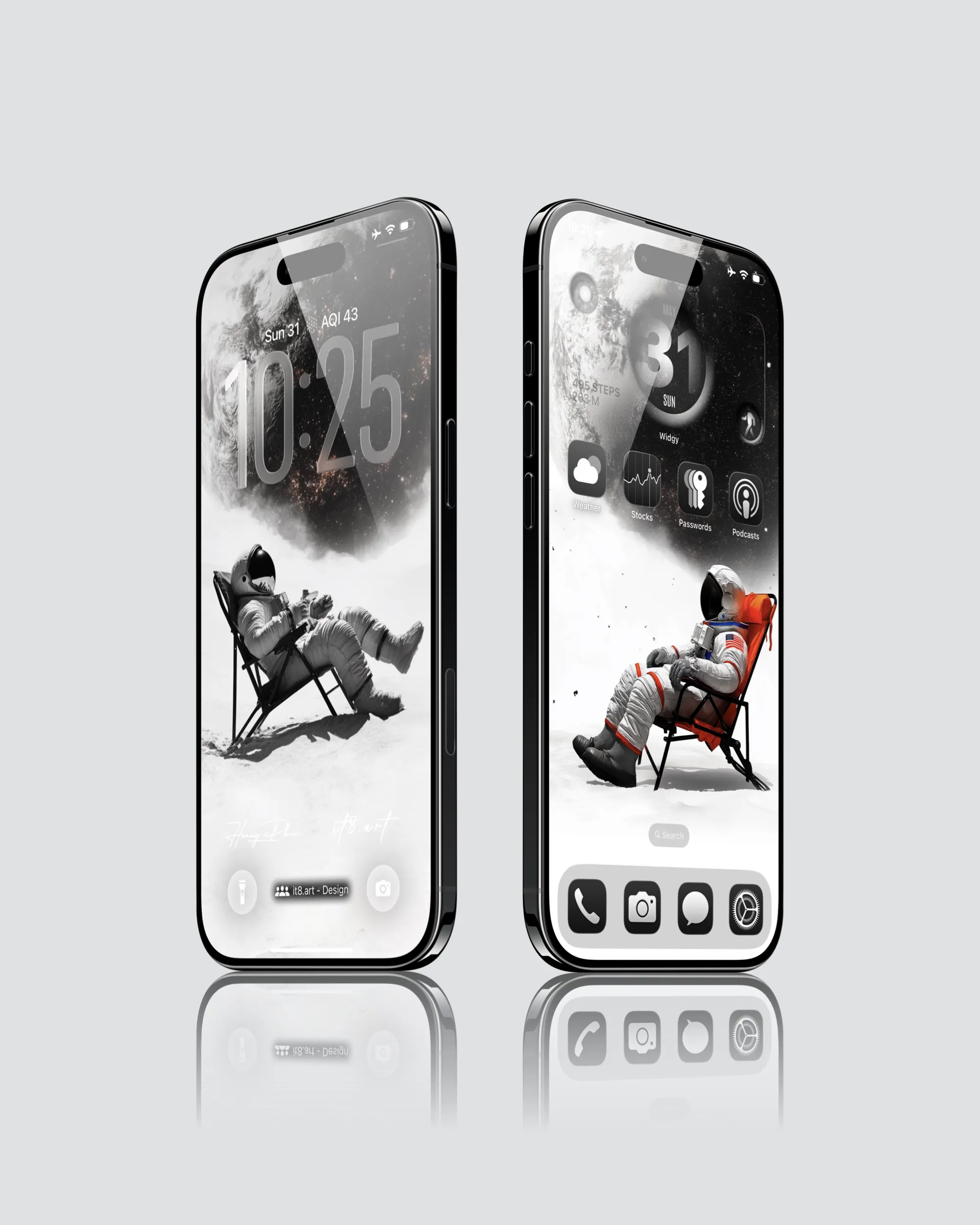 Astronaut Space iPhone Wallpaper 4K Pack
