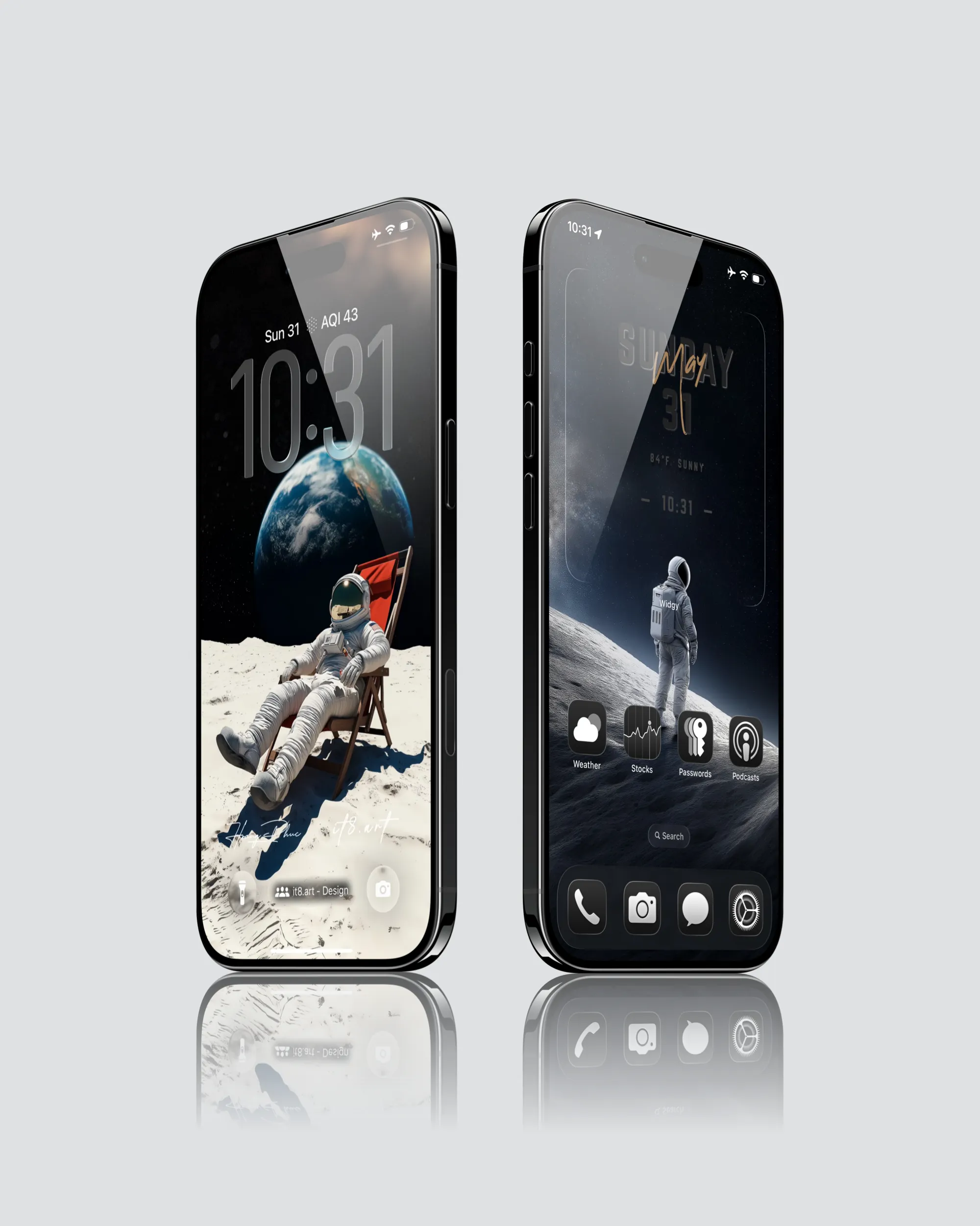 Astronaut Space iPhone Wallpaper 4K Pack - Image 3