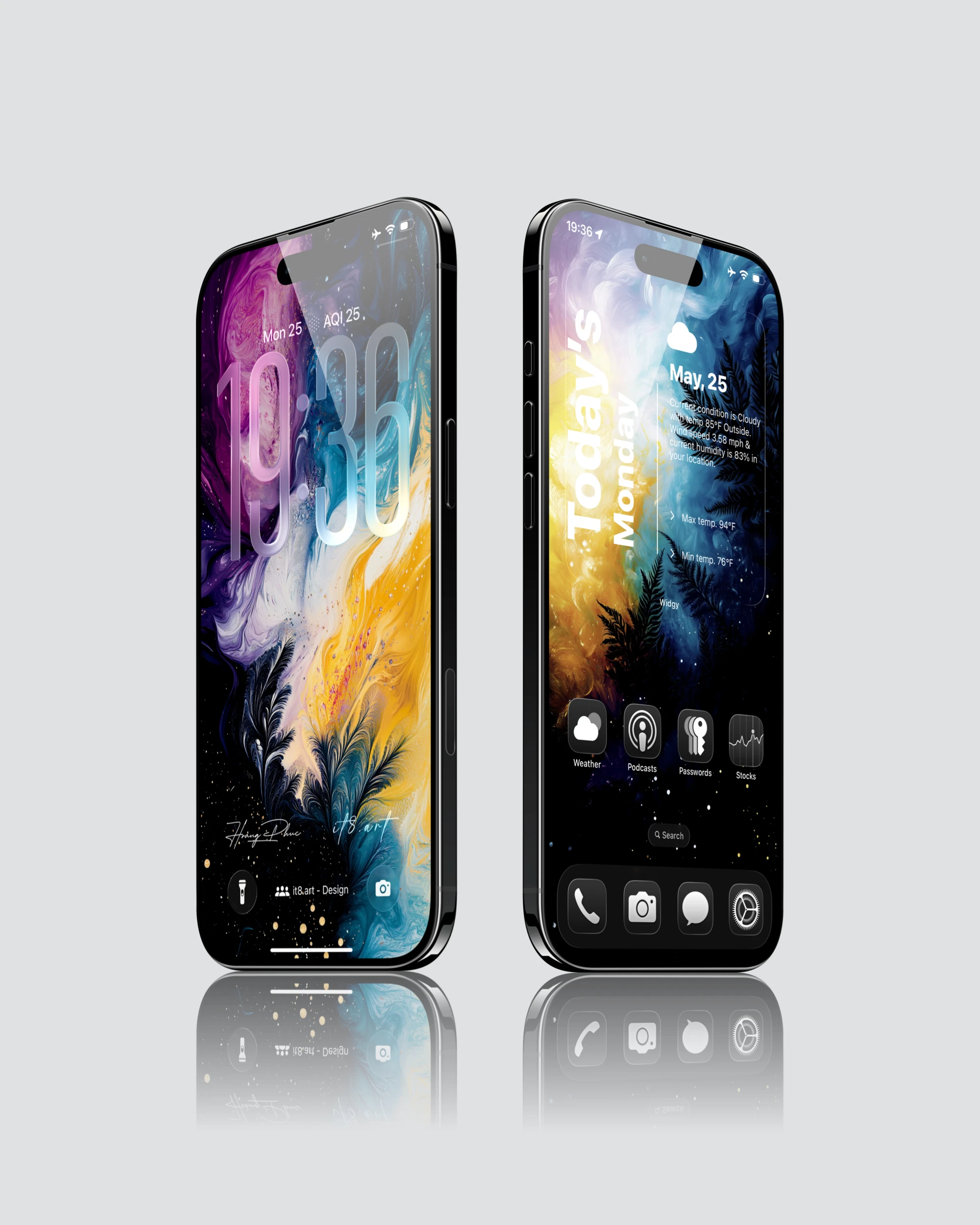 Liquid Marble iPhone Wallpaper 4K Pack - Image 3