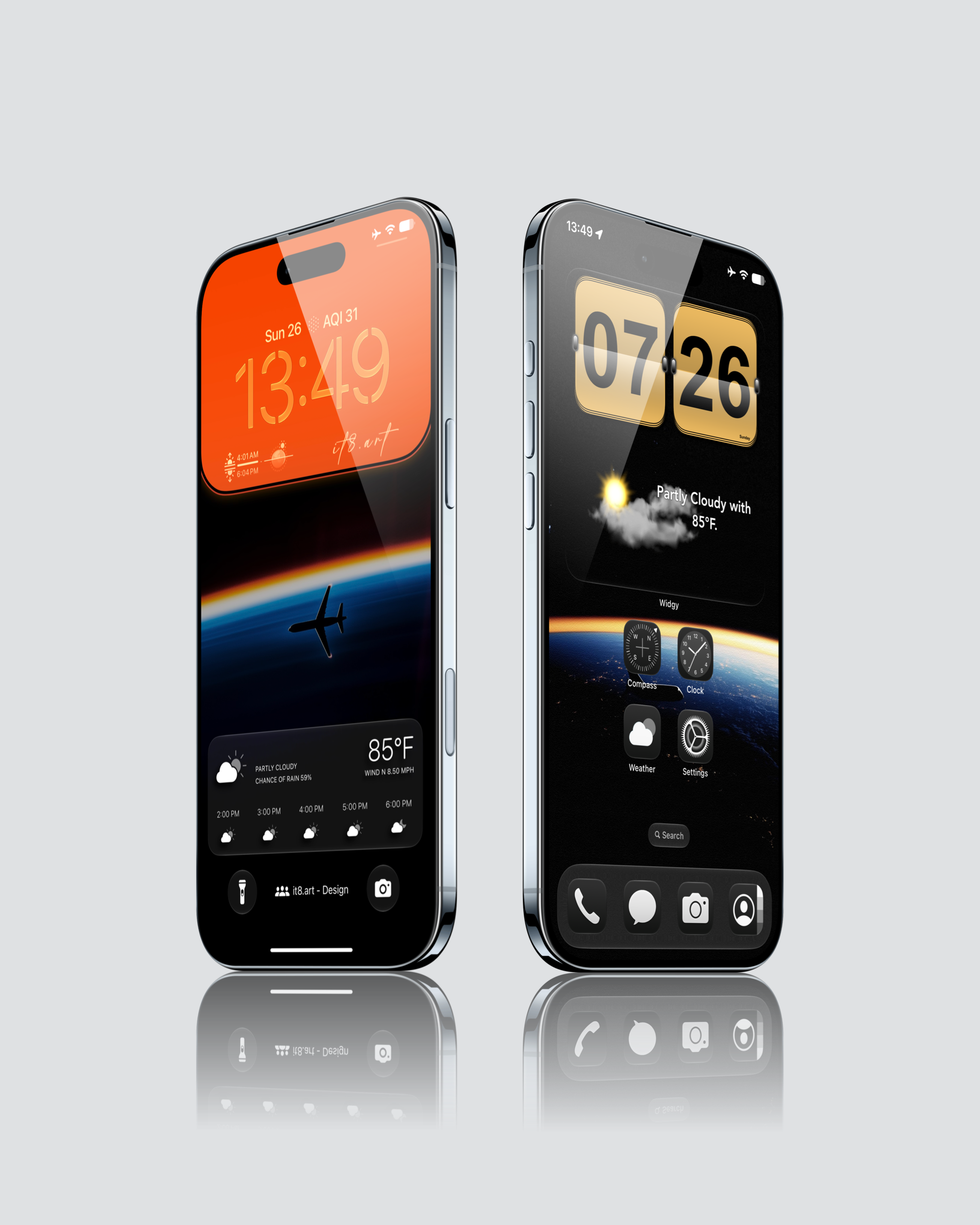 Space Horizon Airplane iPhone air Wallpaper