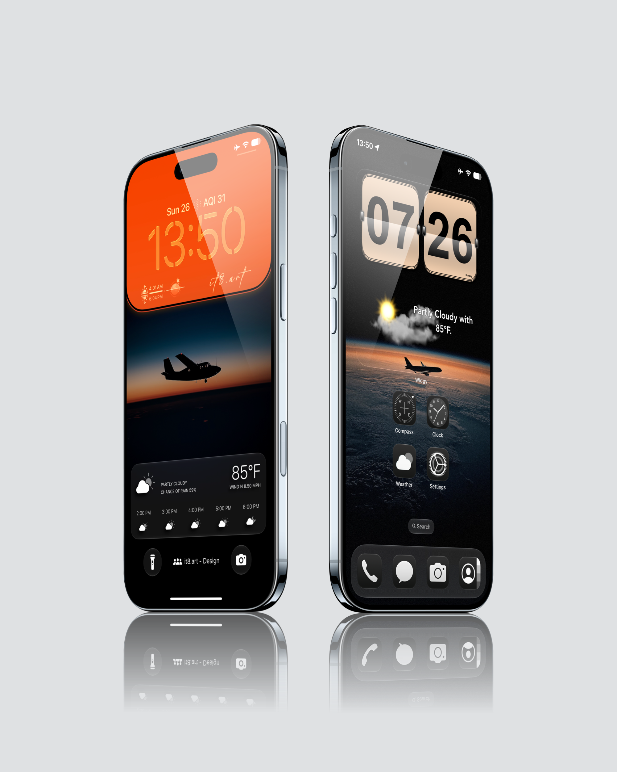 Aircraft Silhouette iPhone Air Wallpaper 4k