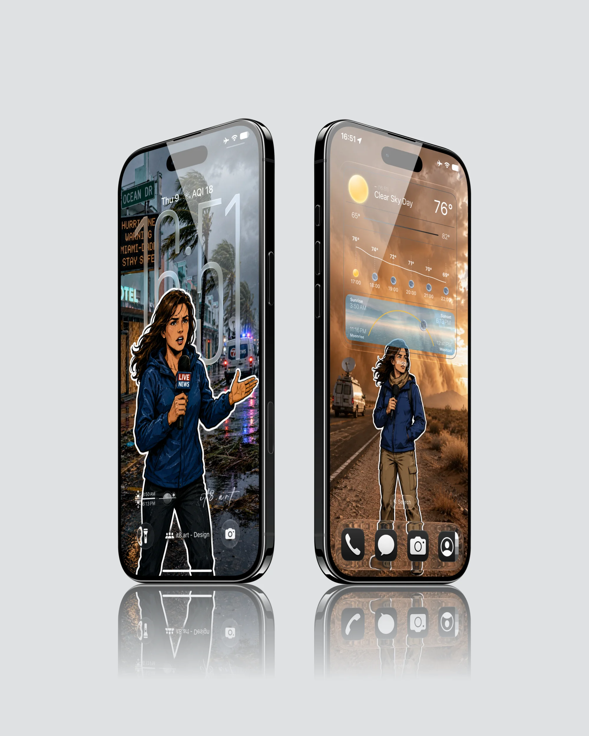 Cartoon Stickers vs Real World- Heroic 4K iPhone Wallpapers pack - Image 6