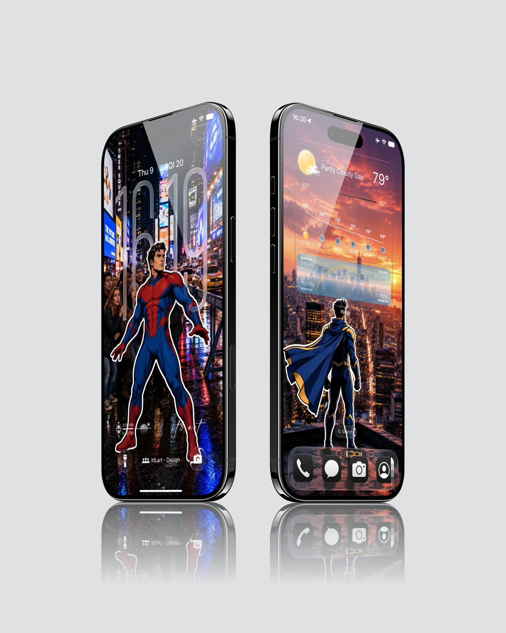 Cartoon Stickers vs Real World- Heroic 4K iPhone Wallpapers pack - Image 8