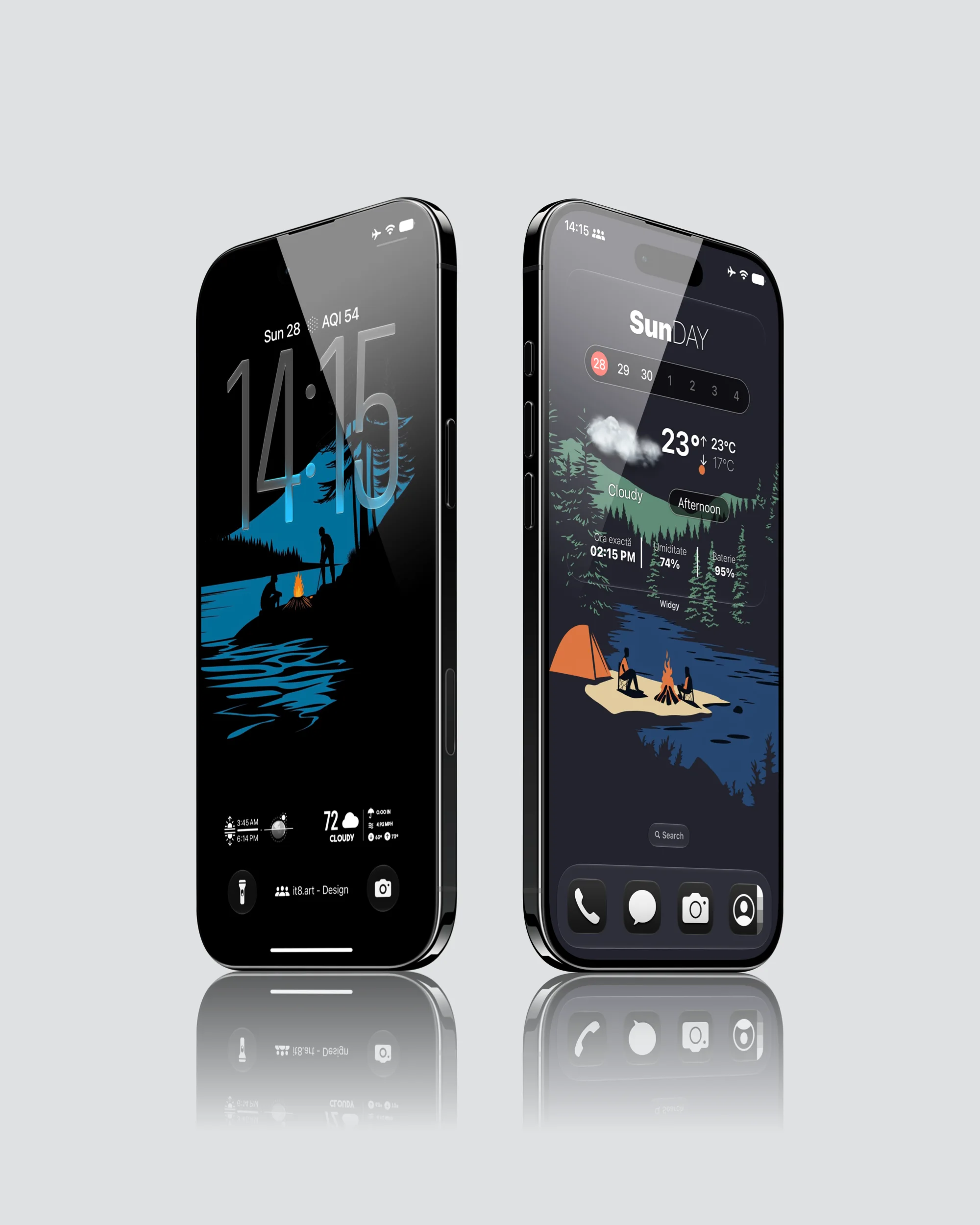 Cozy Camping & Bonfire iPhone Wallpaper Pack - Image 3