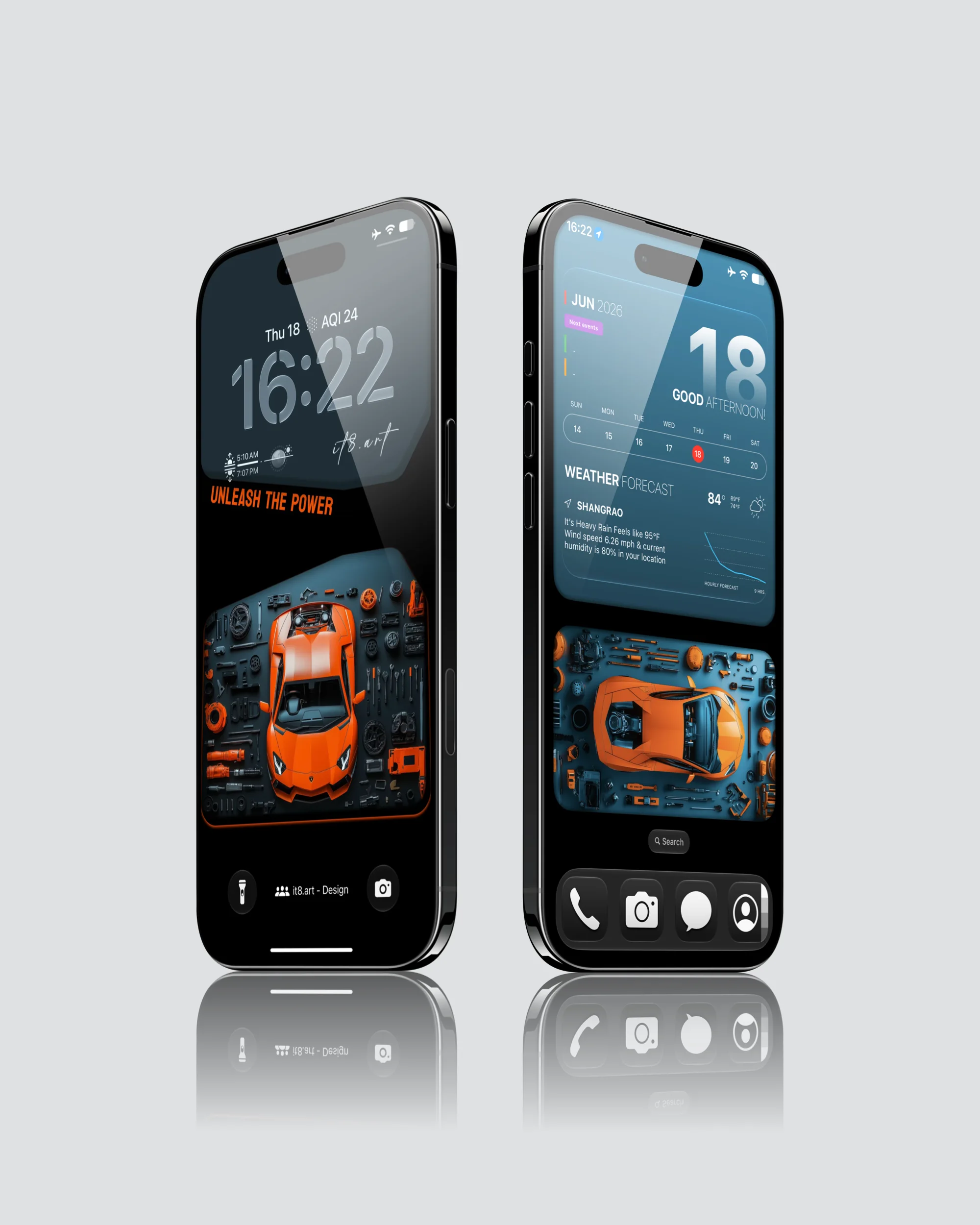 Exploded Supercar 4K iPhone Wallpaper Pack - iOS screen product by it8.art