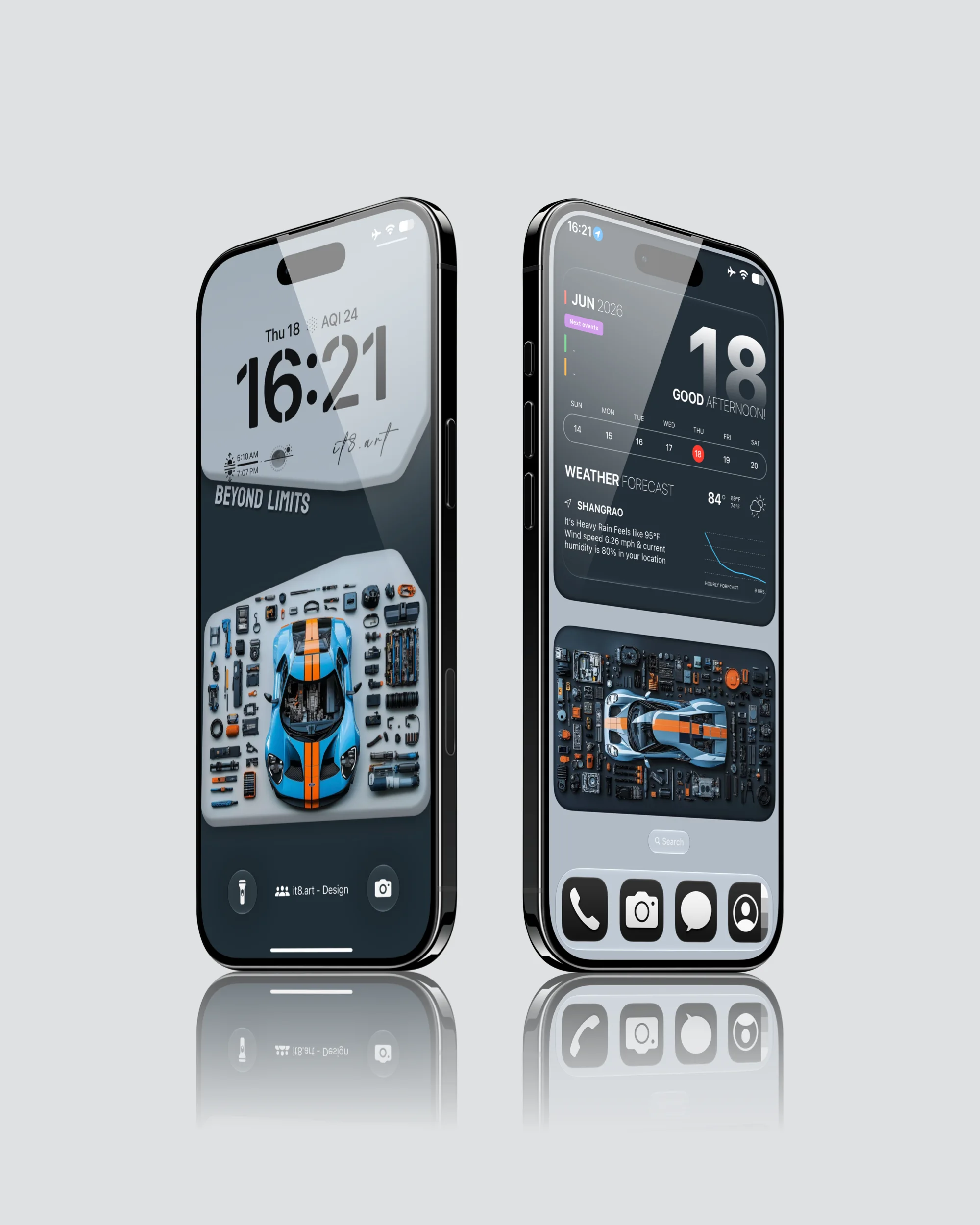 Exploded Supercar 4K iPhone Wallpaper Pack - Image 4