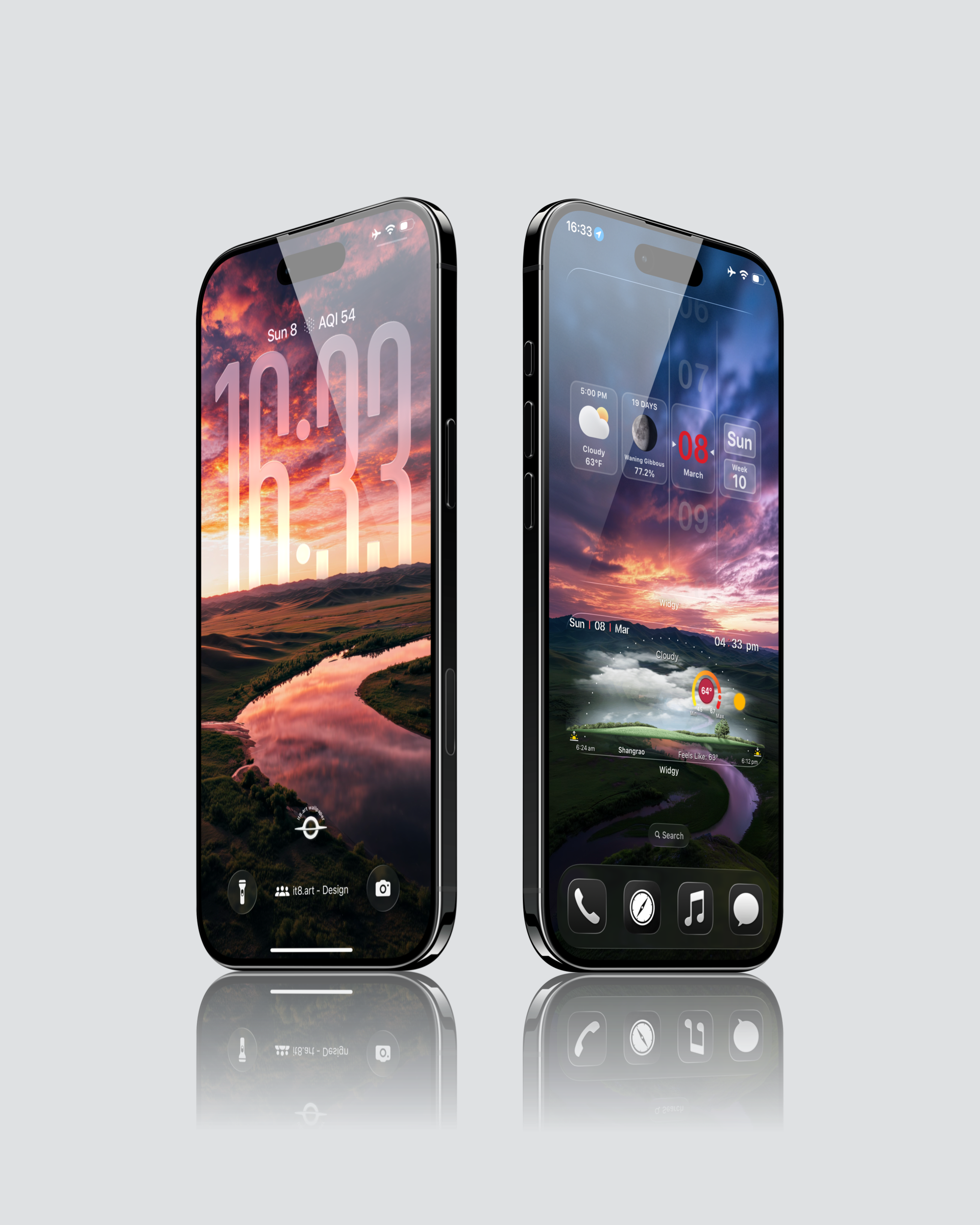 Dreamscape Cinematic Nature 4K iPhone Wallpapers Pack - iOS screen product by it8.art