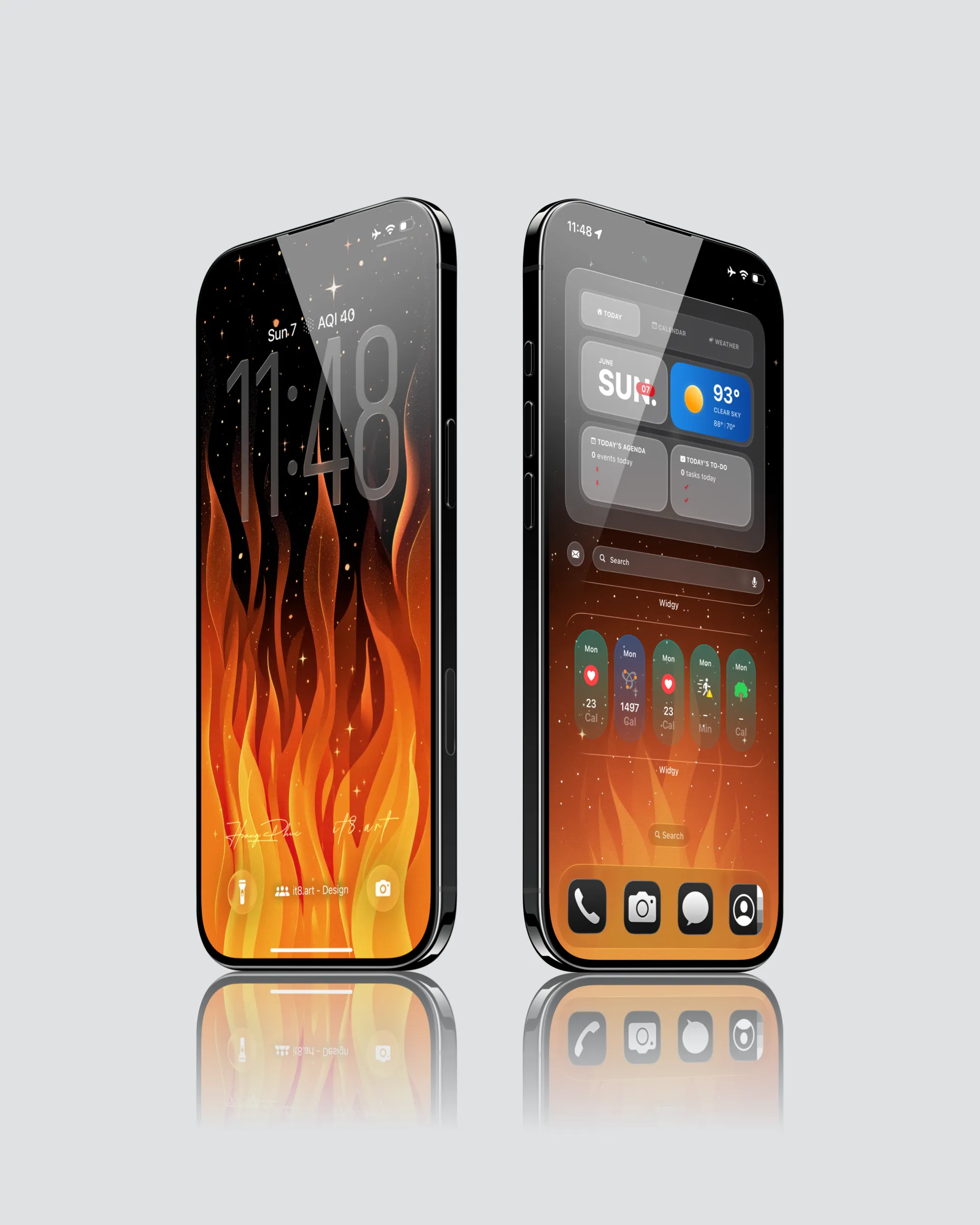 Abstract Fire iPhone Wallpaper 4K Pack - Image 2