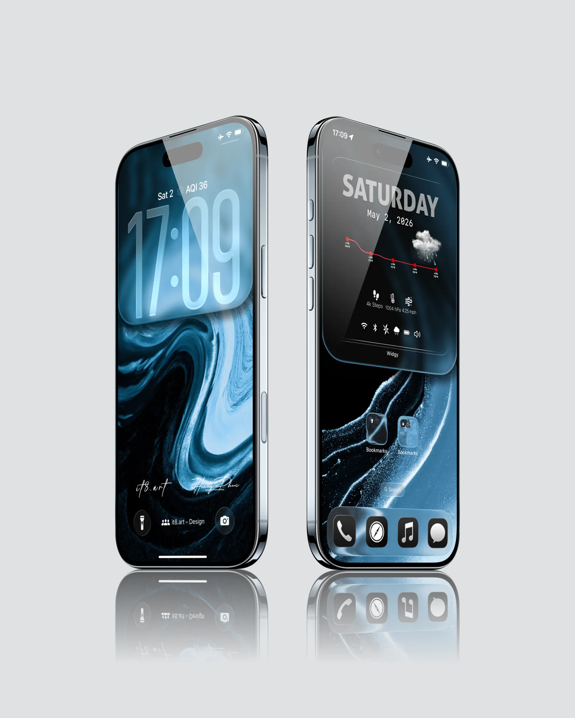Minimal Liquid Glass iPhone Wallpaper Pack