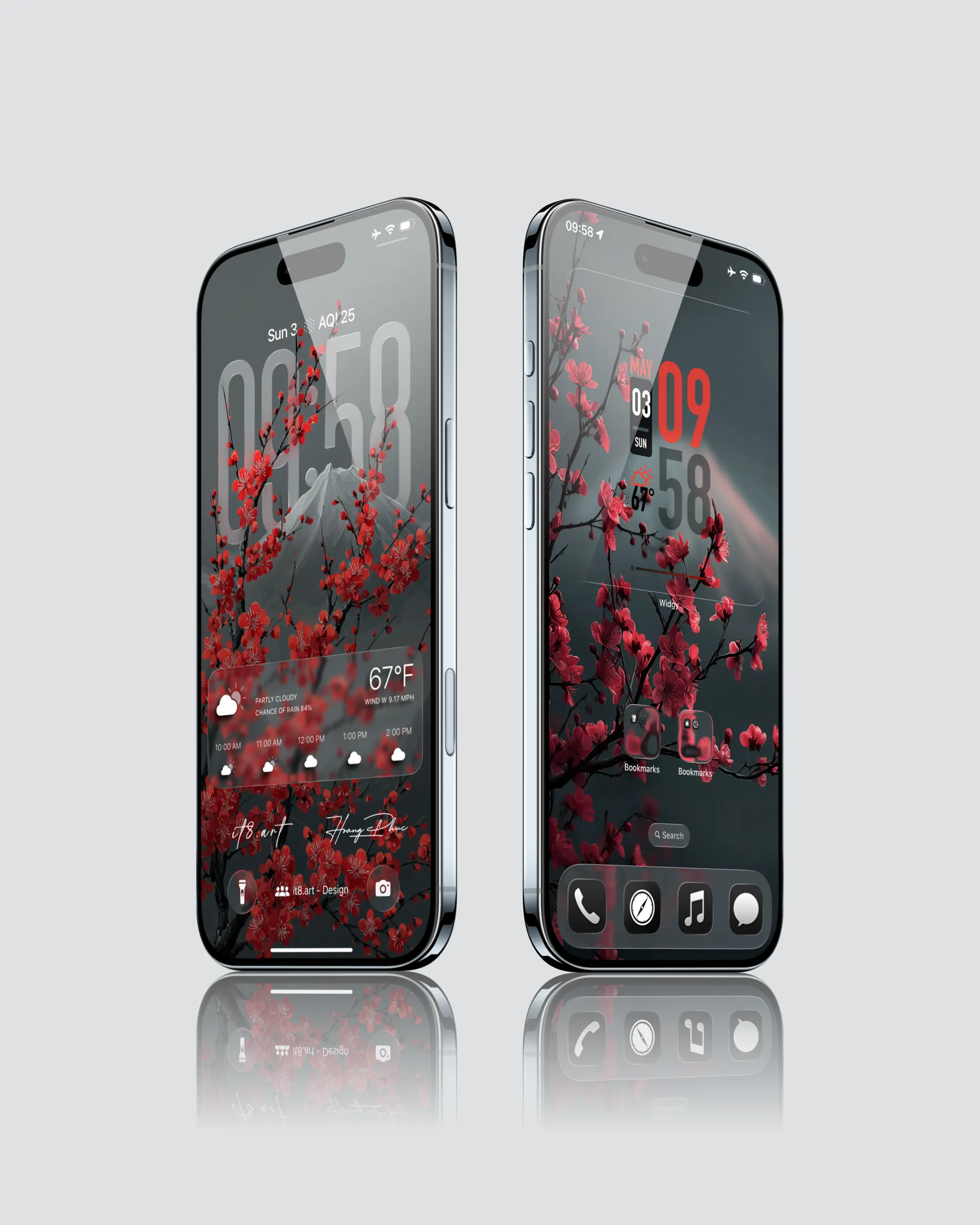 Liquid Glass Matte iPhone Wallpaper Pack