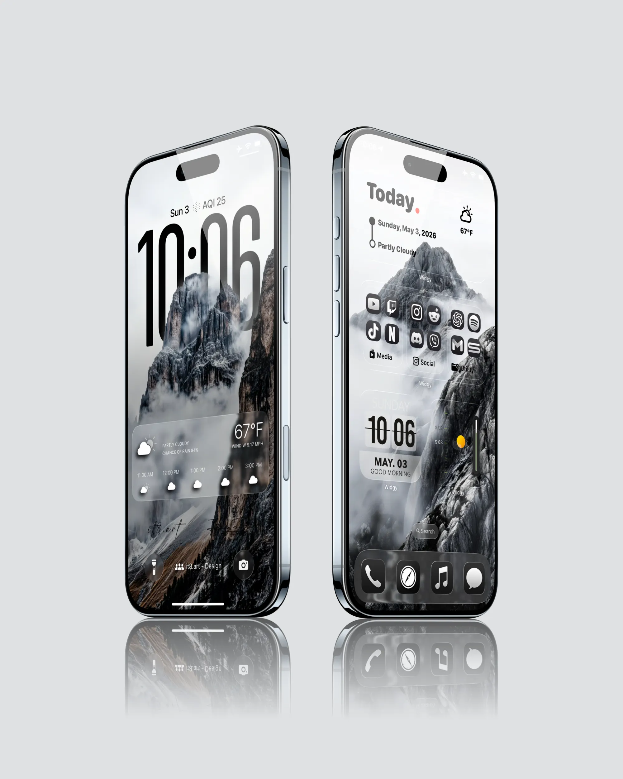Black and White Mountain iPhone Wallpaper Pack