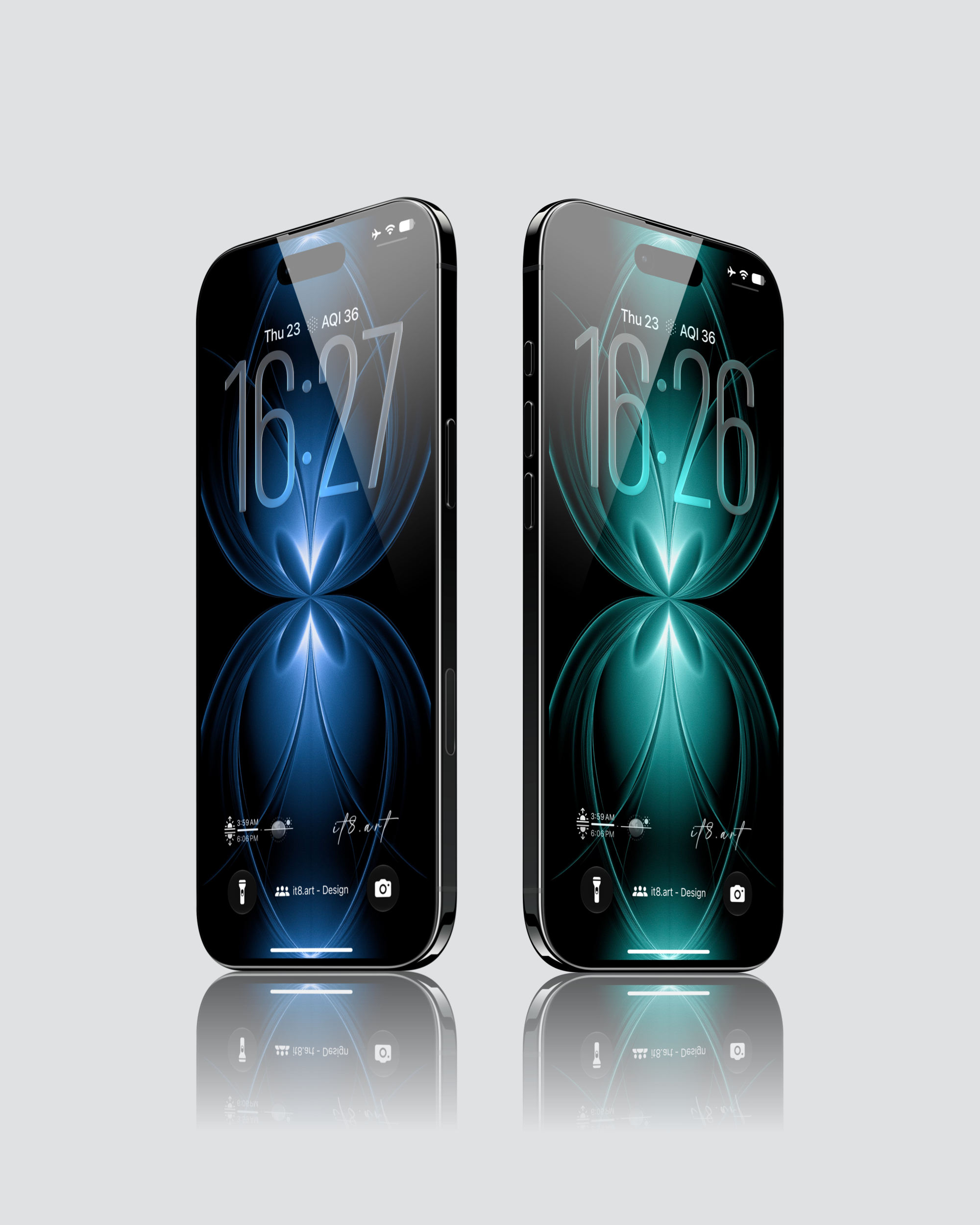 iPhone 4K Lock Screen Wallpaper Dark Blue Cyan Gradient Glow Abstract Wallpaper
