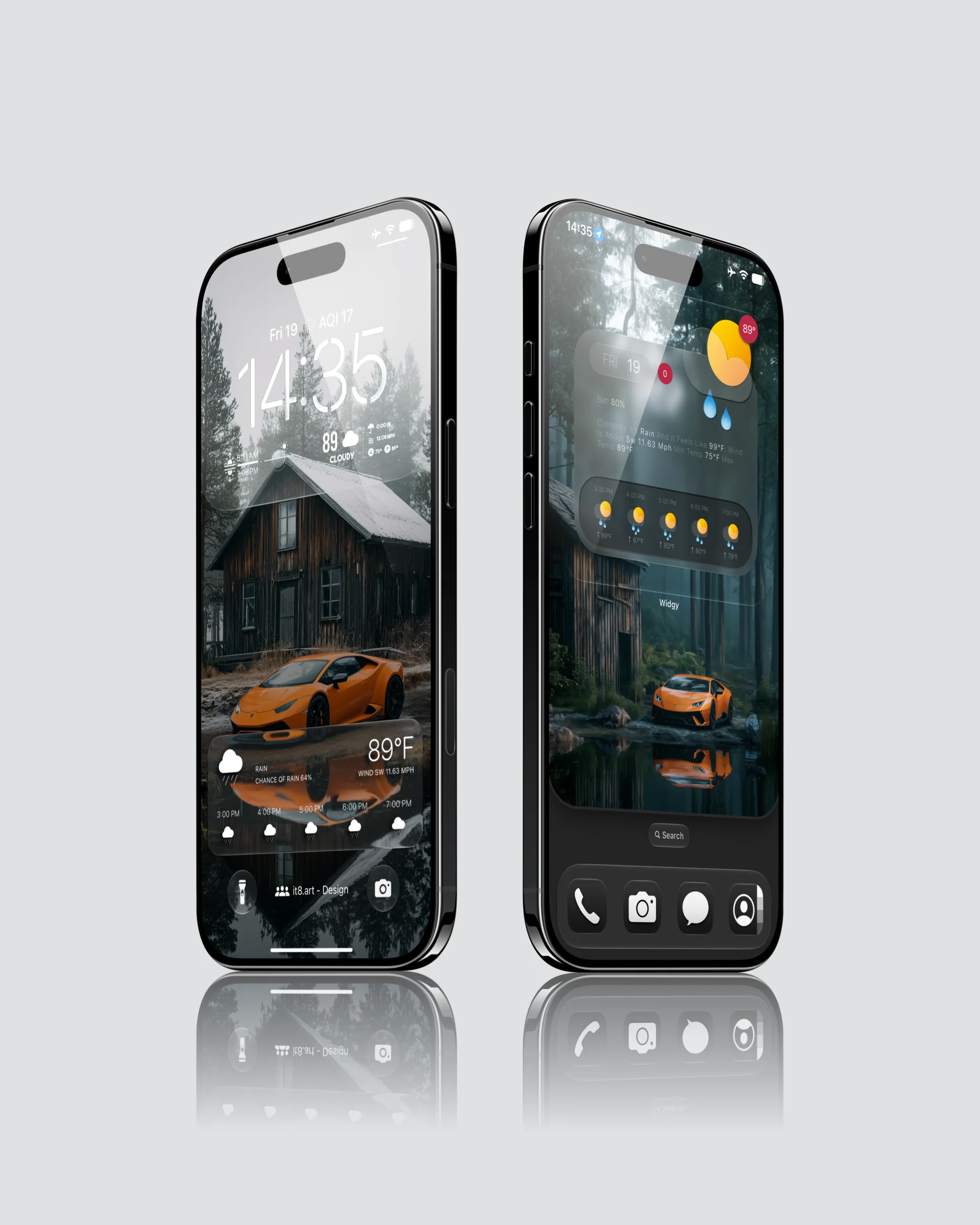 Jungle Supercar 4K iPhone Wallpaper Pack - iOS screen product by it8.art