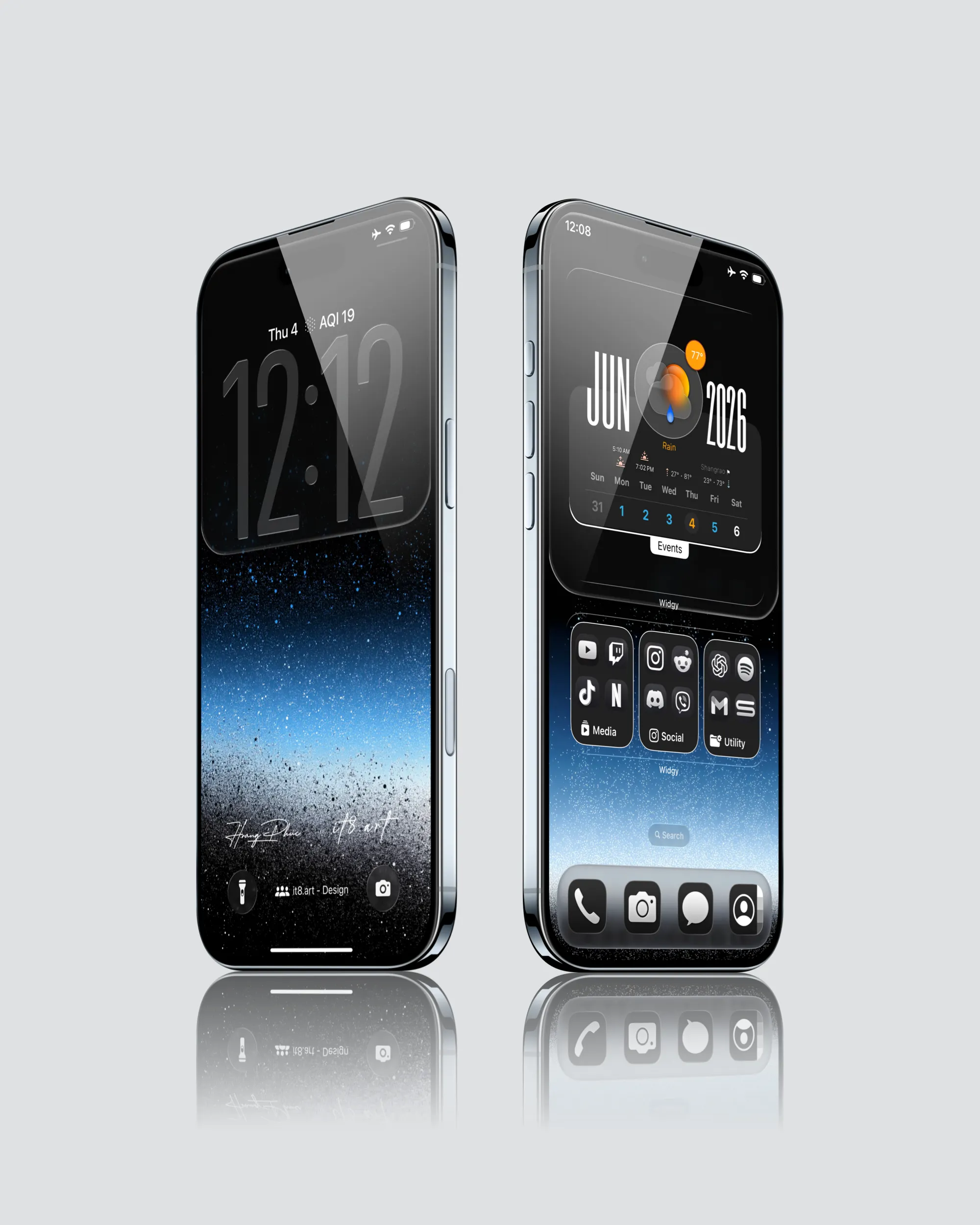 Liquid Glass iPhone Wallpaper 4K Pack