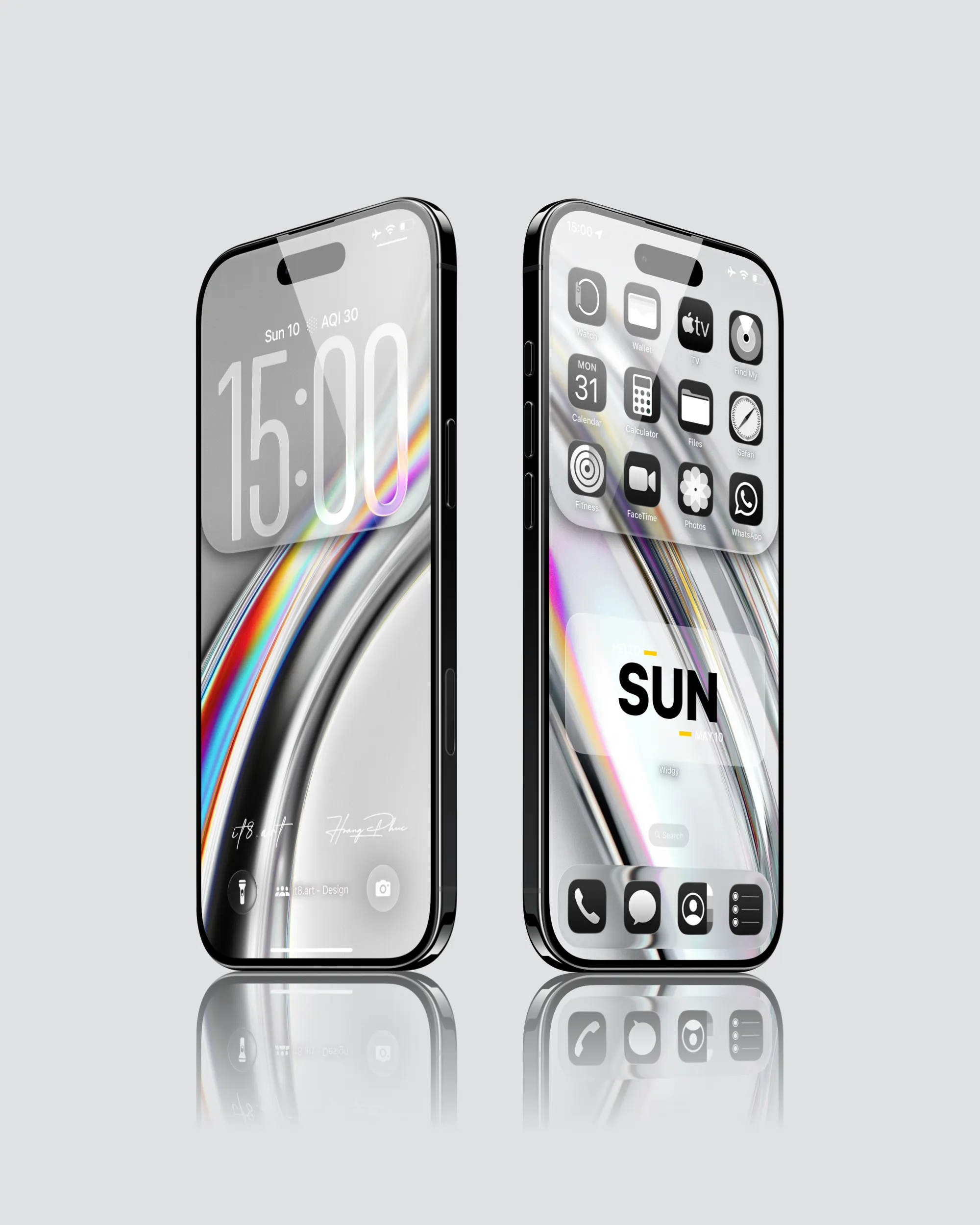 Liquid Glass Minimal iPhone Wallpaper Pack - Image 2
