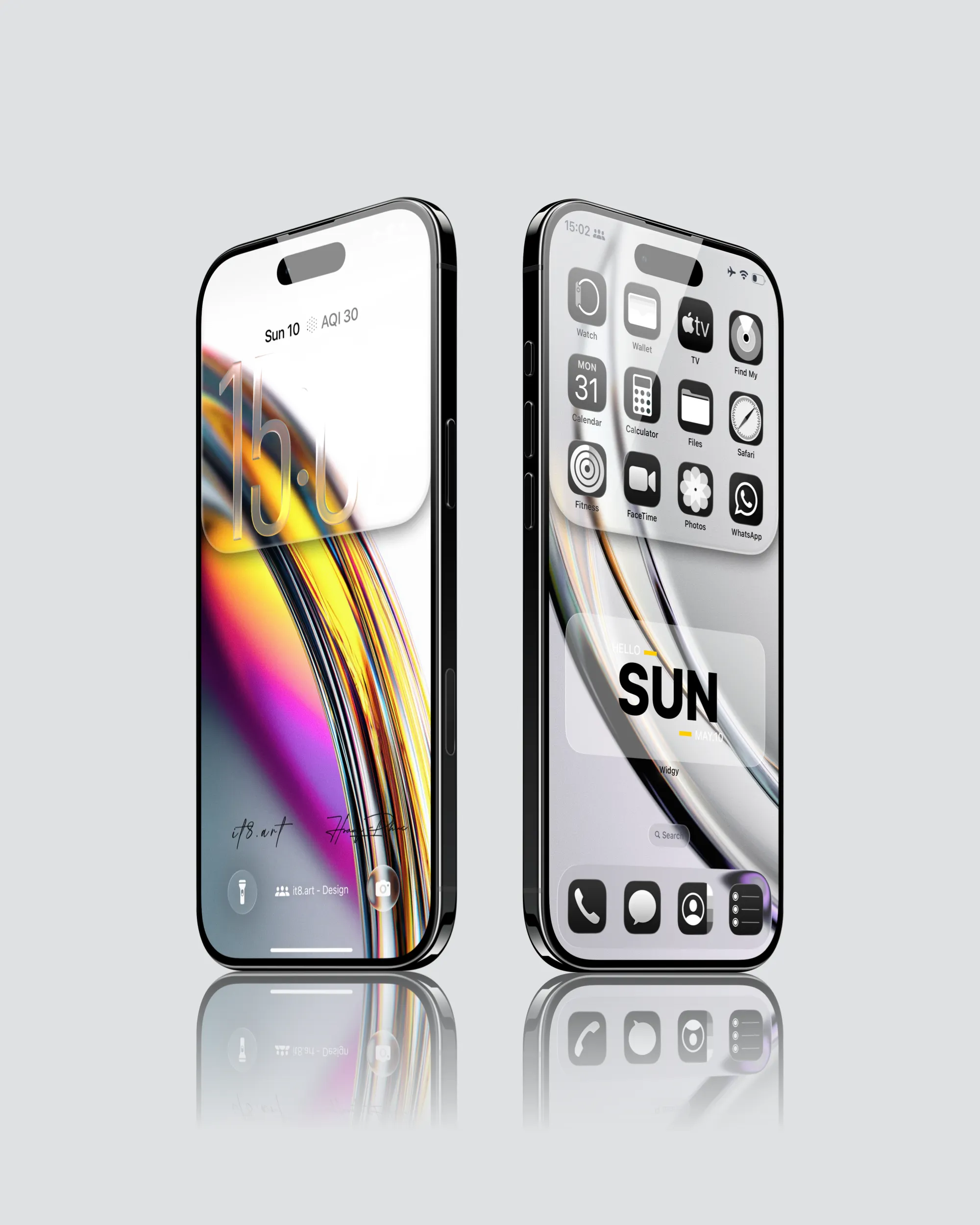 Liquid Glass Minimal iPhone Wallpaper Pack - Image 3