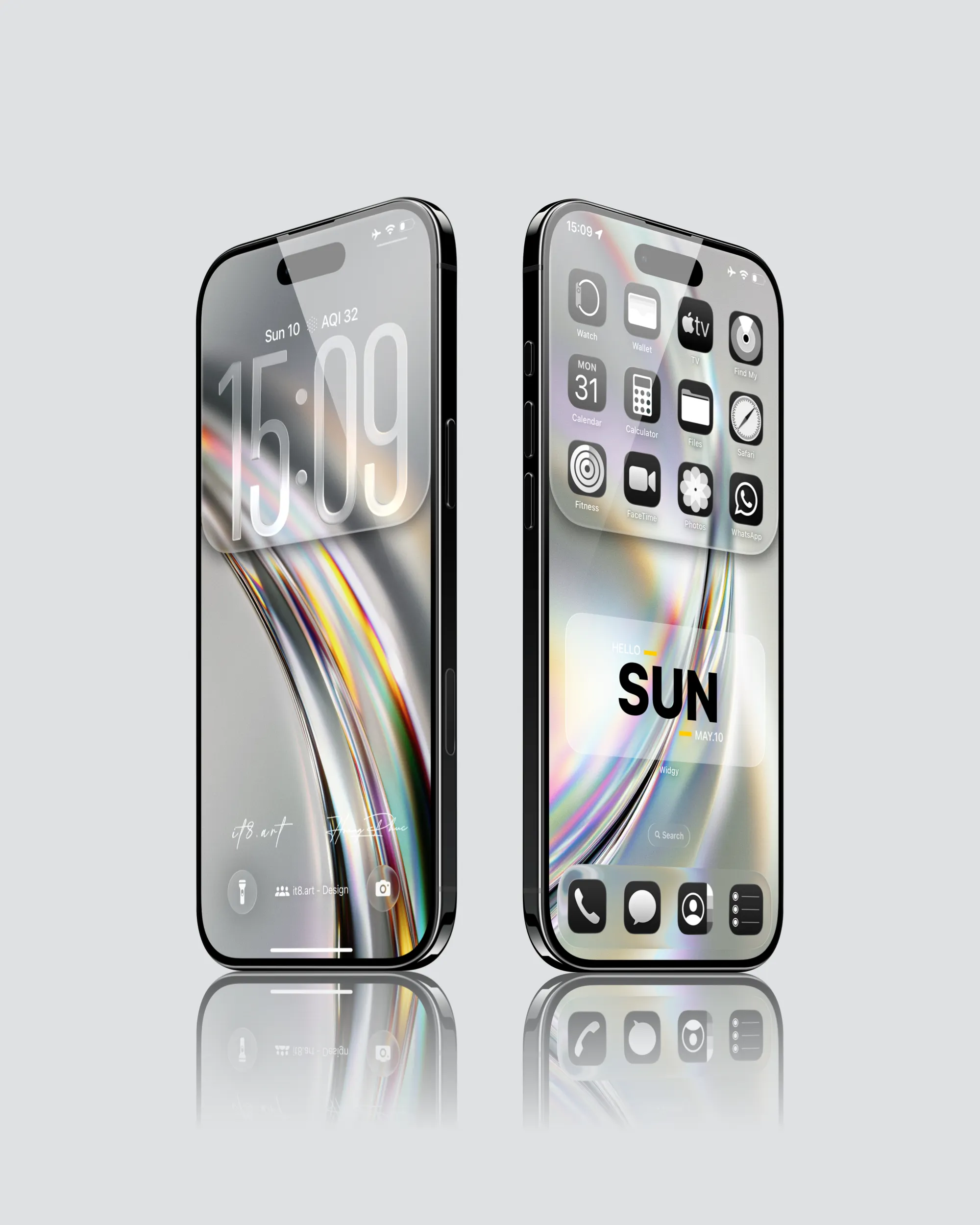 Liquid Glass Minimal iPhone Wallpaper Pack - Image 4