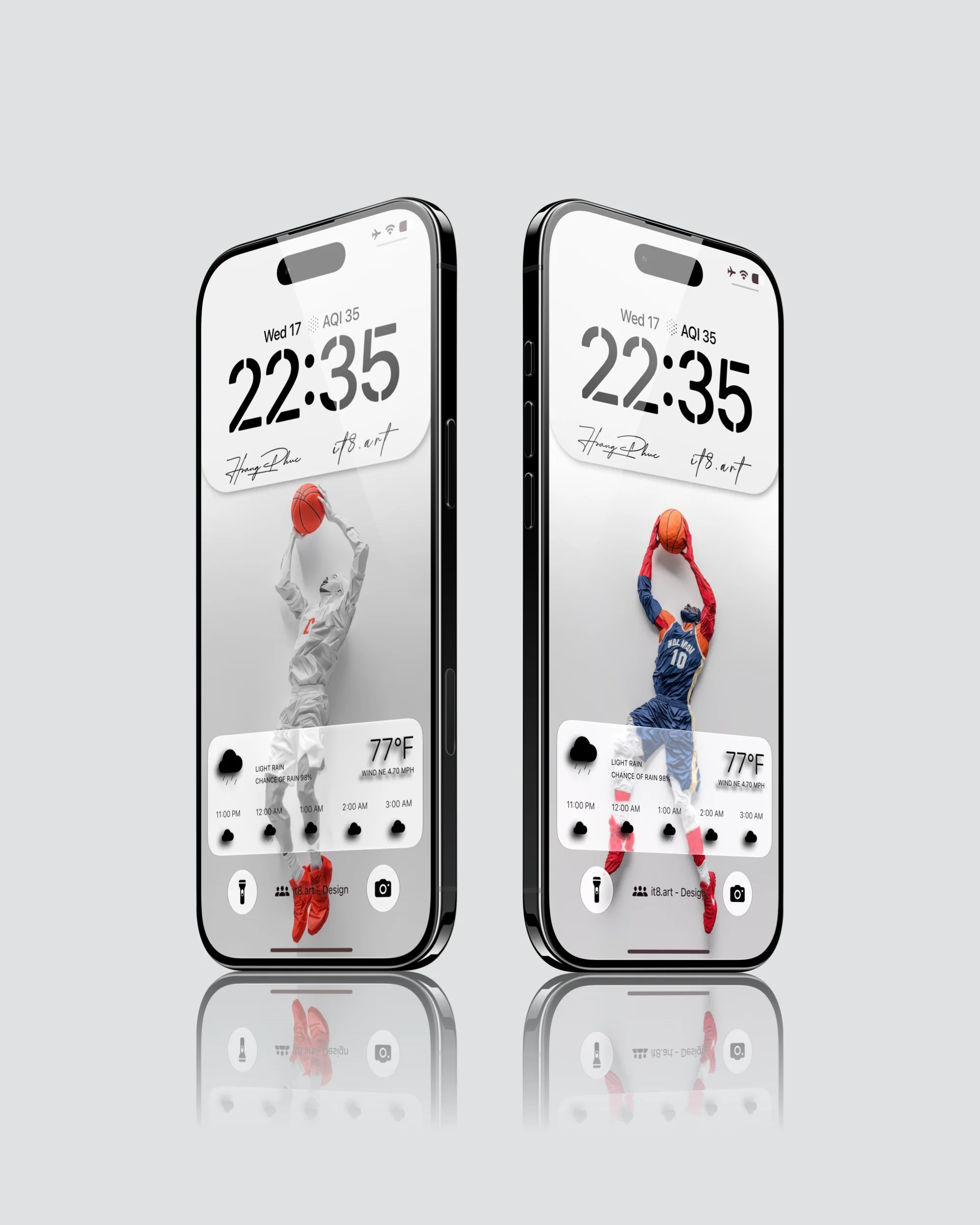 Minimalist Basketball iPhone Wallpaper Pack - Image 2