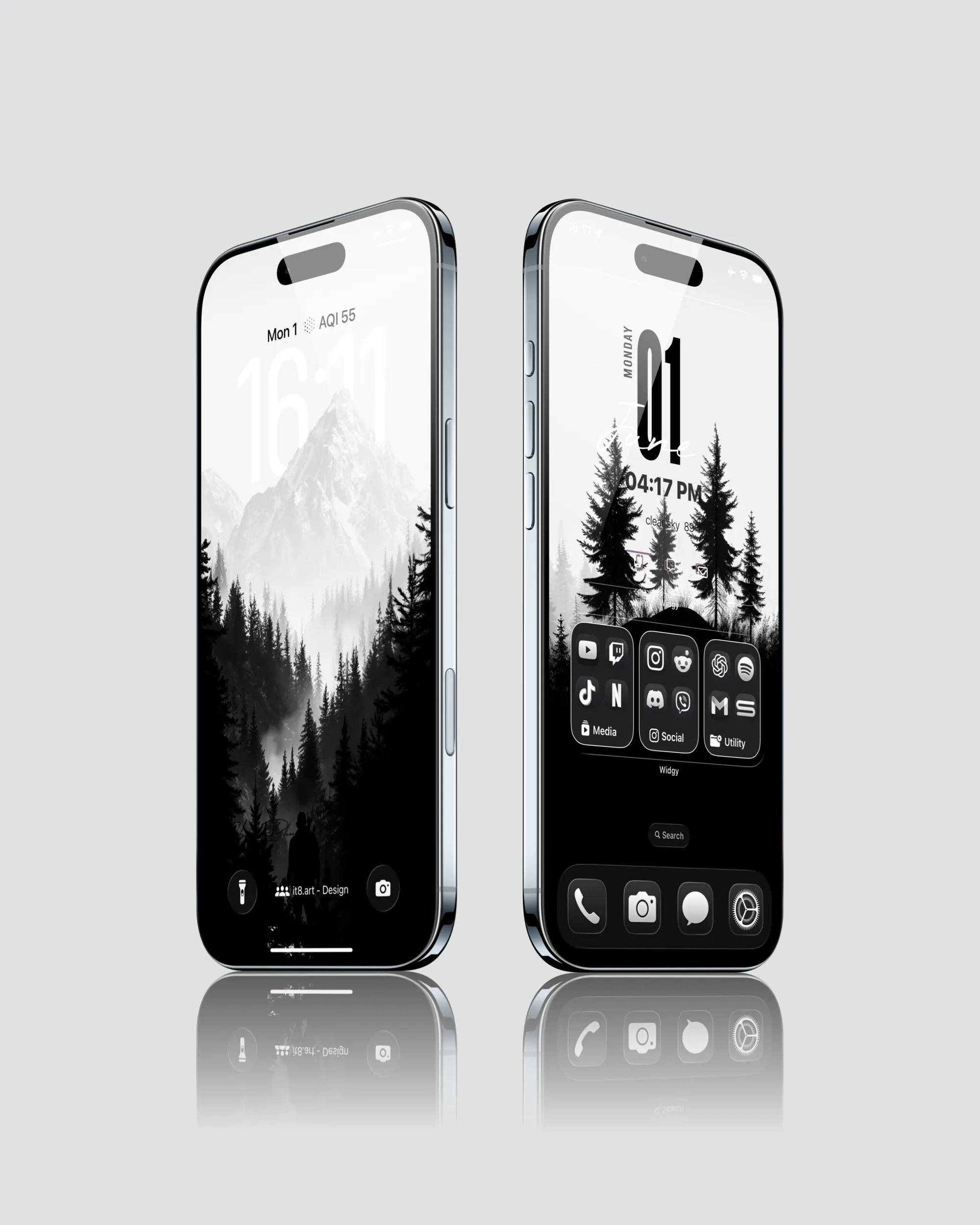 Monochrome iPhone Wallpaper 4K Pack
