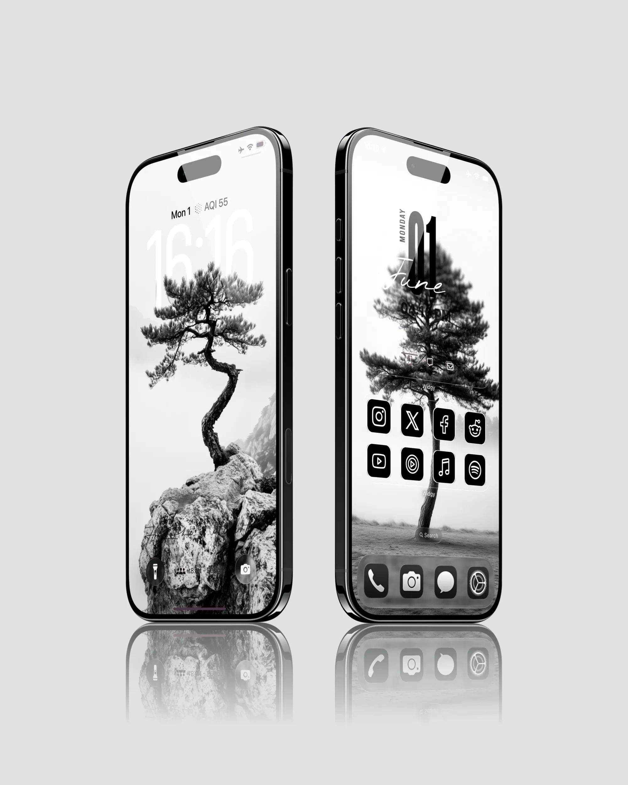 Monochrome iPhone Wallpaper 4K Pack - Image 2