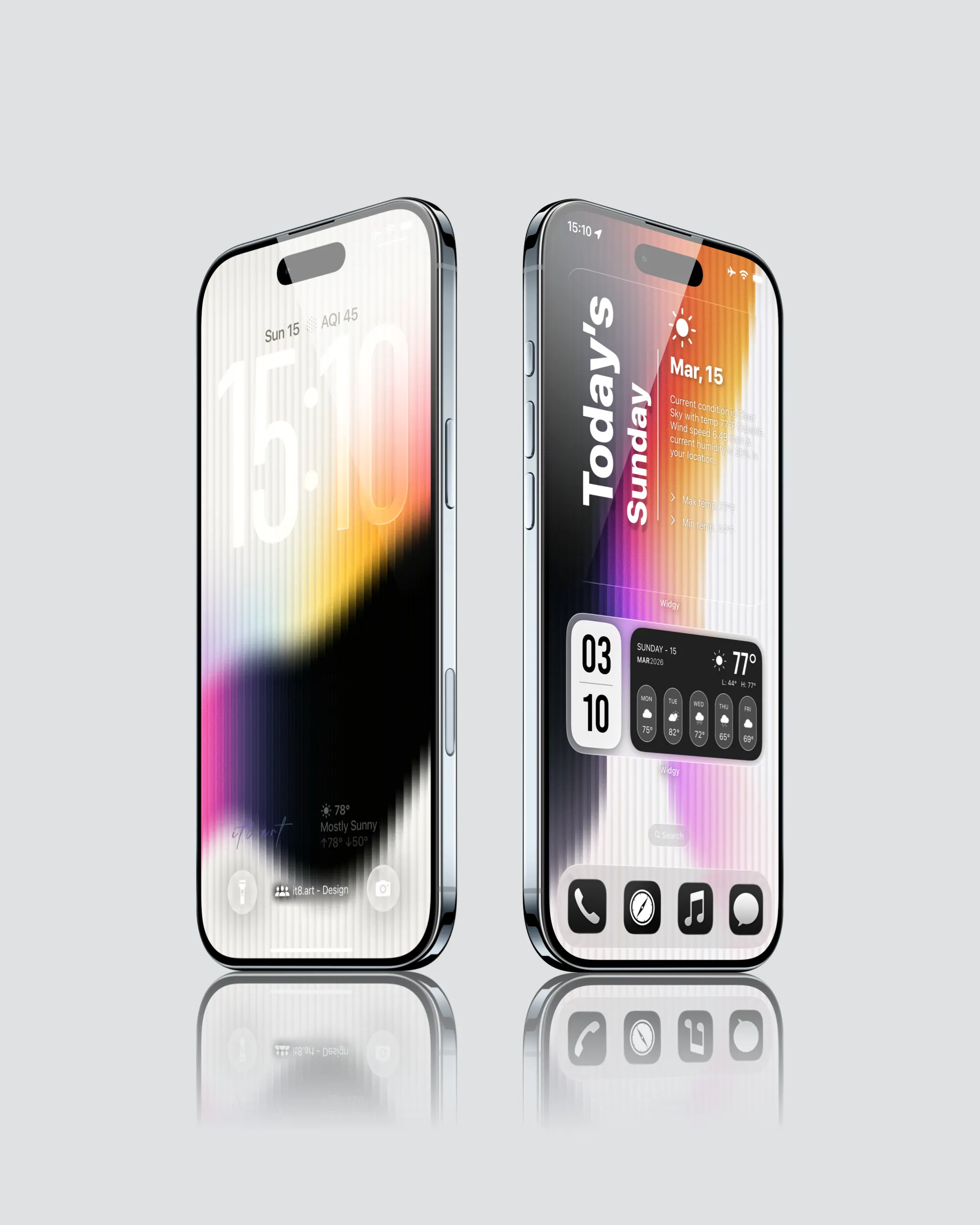 Neon Gradient iPhone Wallpaper 4K Pack