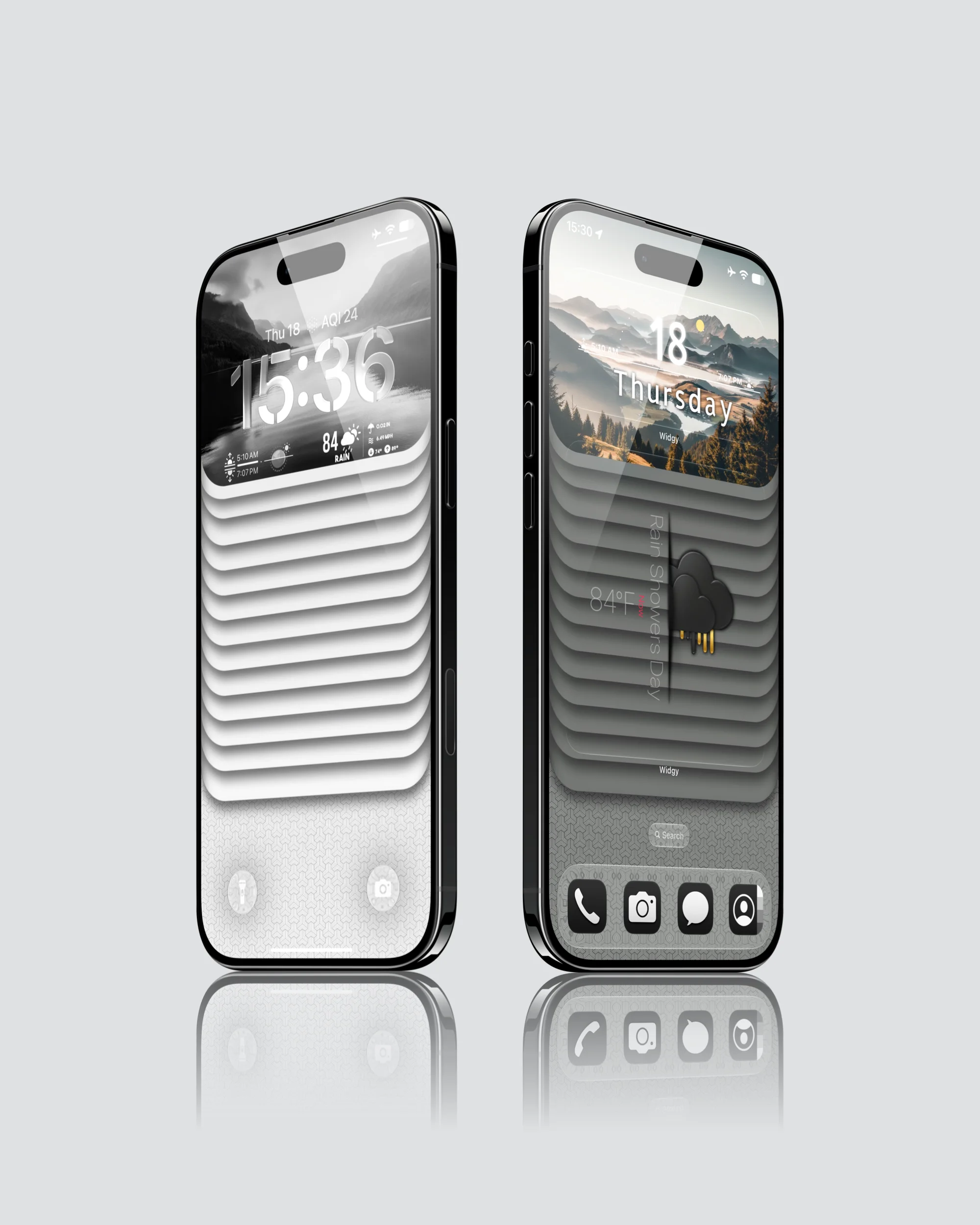 Stacked Horizon iPhone Wallpaper 4K Pack - iOS screen product by it8.art