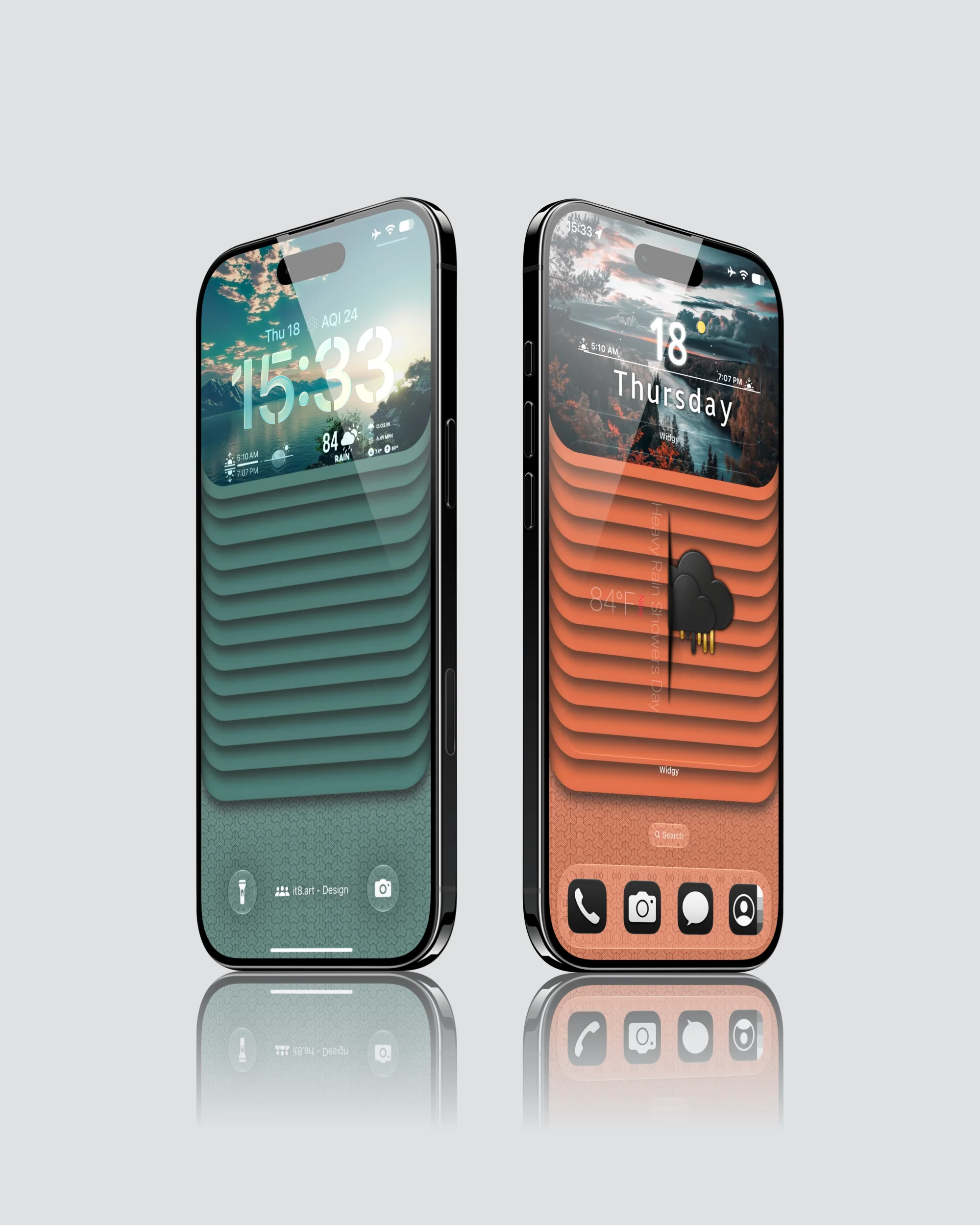 Stacked Horizon iPhone Wallpaper 4K Pack - Image 3