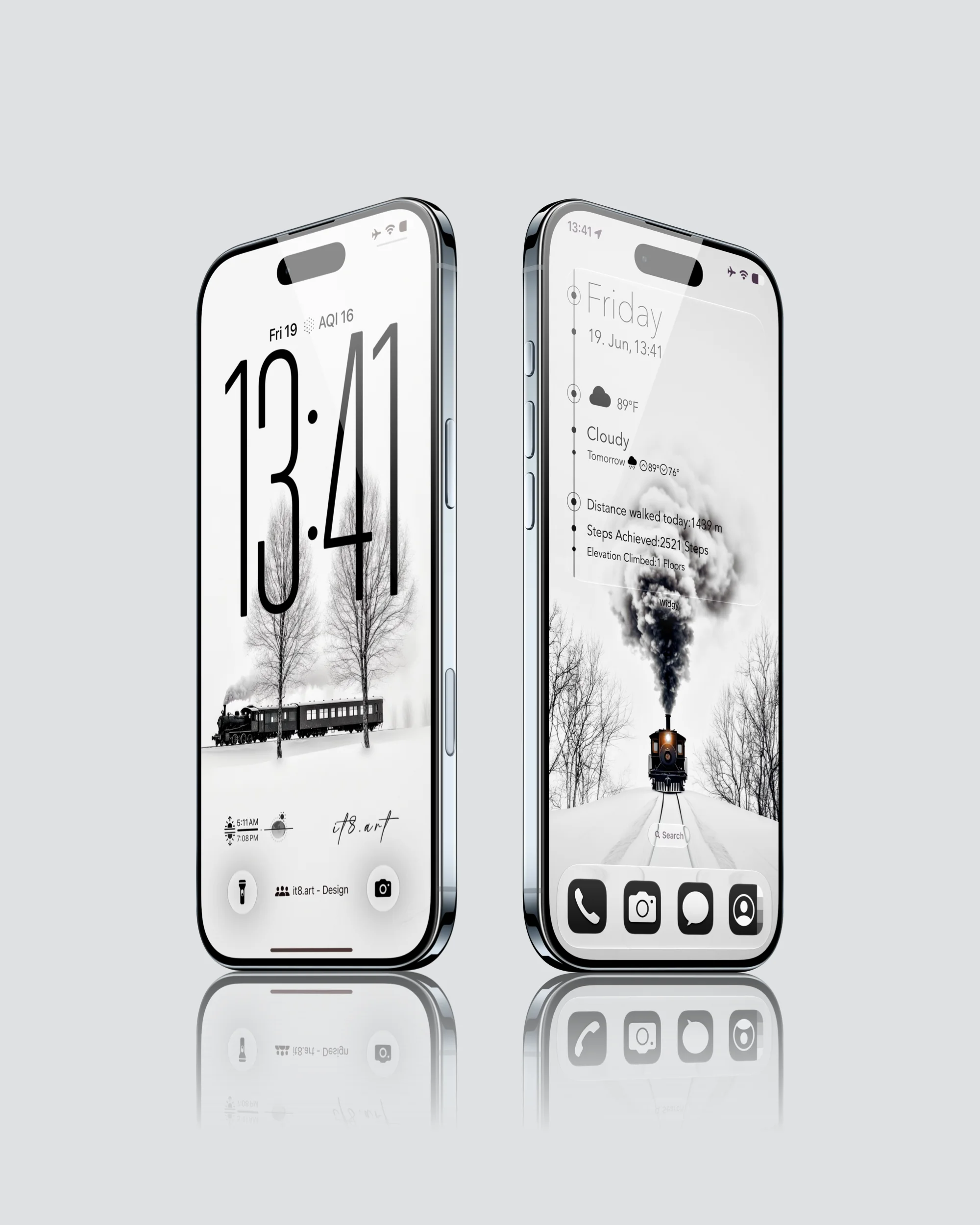 Steam Train Winter iPhone Wallpaper Pack - Image 4