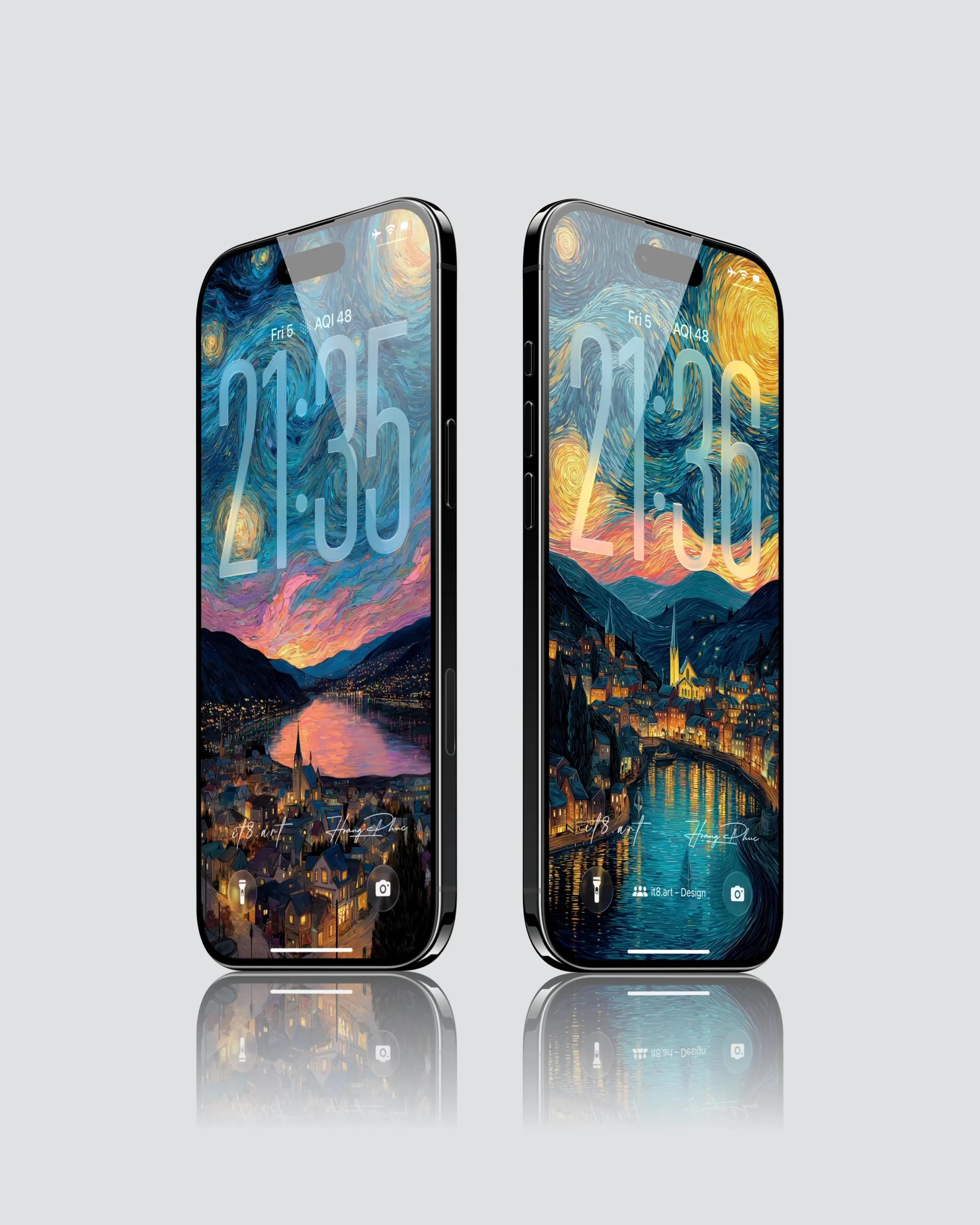Van Gogh Starry Night iPhone Wallpaper Pack