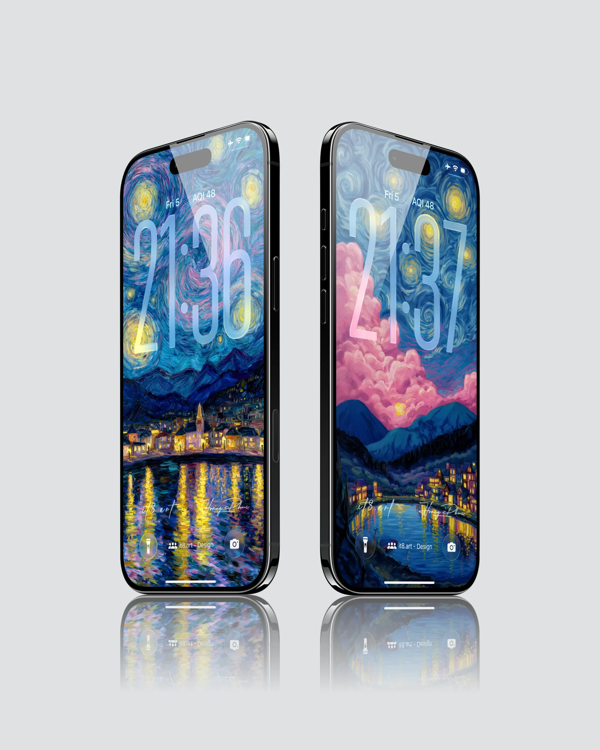Van Gogh Starry Night iPhone Wallpaper Pack - Image 3