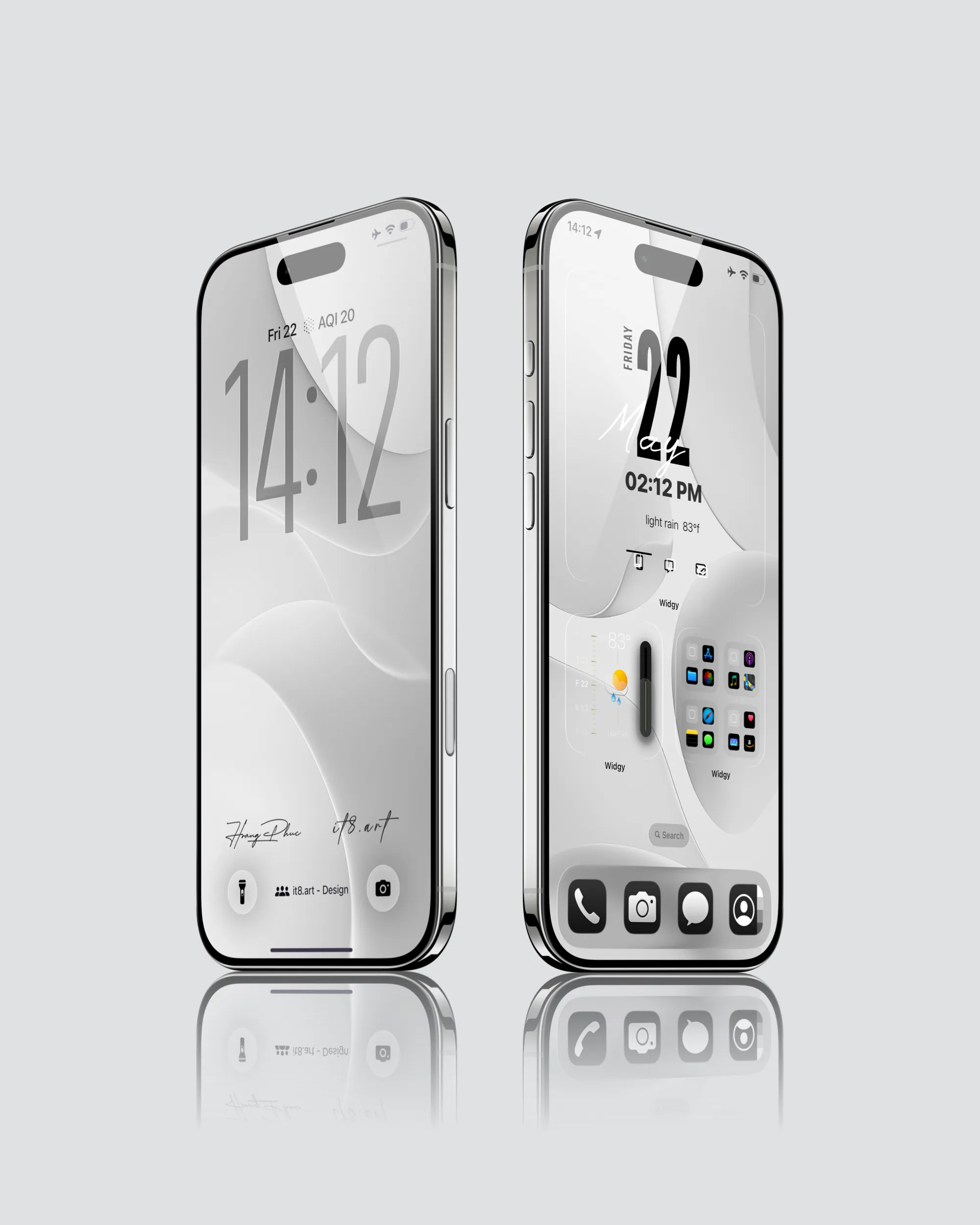 White Geometry iPhone Wallpaper 4K Pack