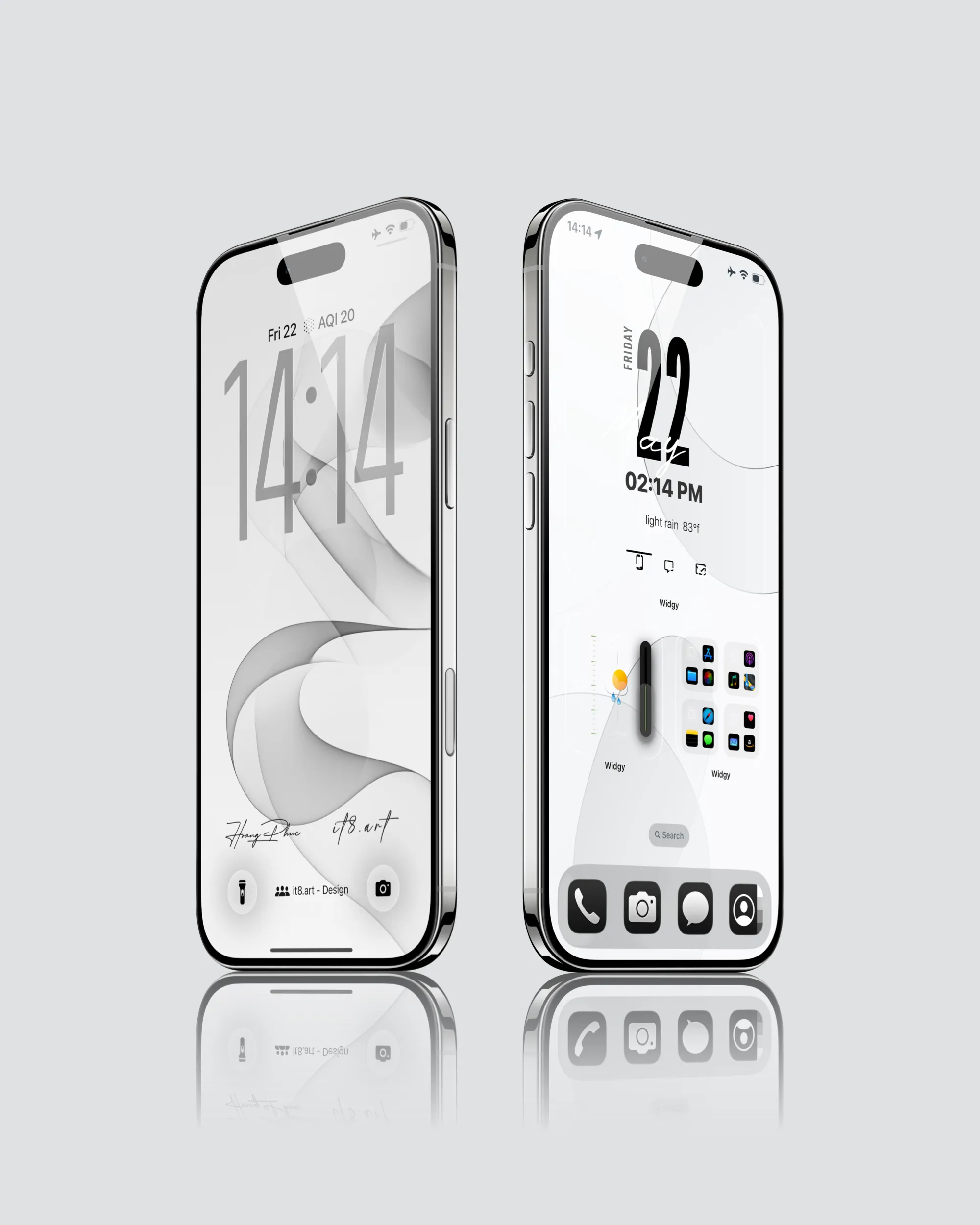 White Geometry iPhone Wallpaper 4K Pack - Image 2